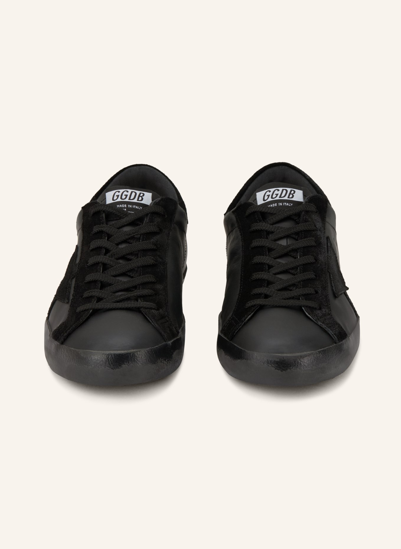 GOLDEN GOOSE Sneaker SUPER-STAR: SCHWARZ