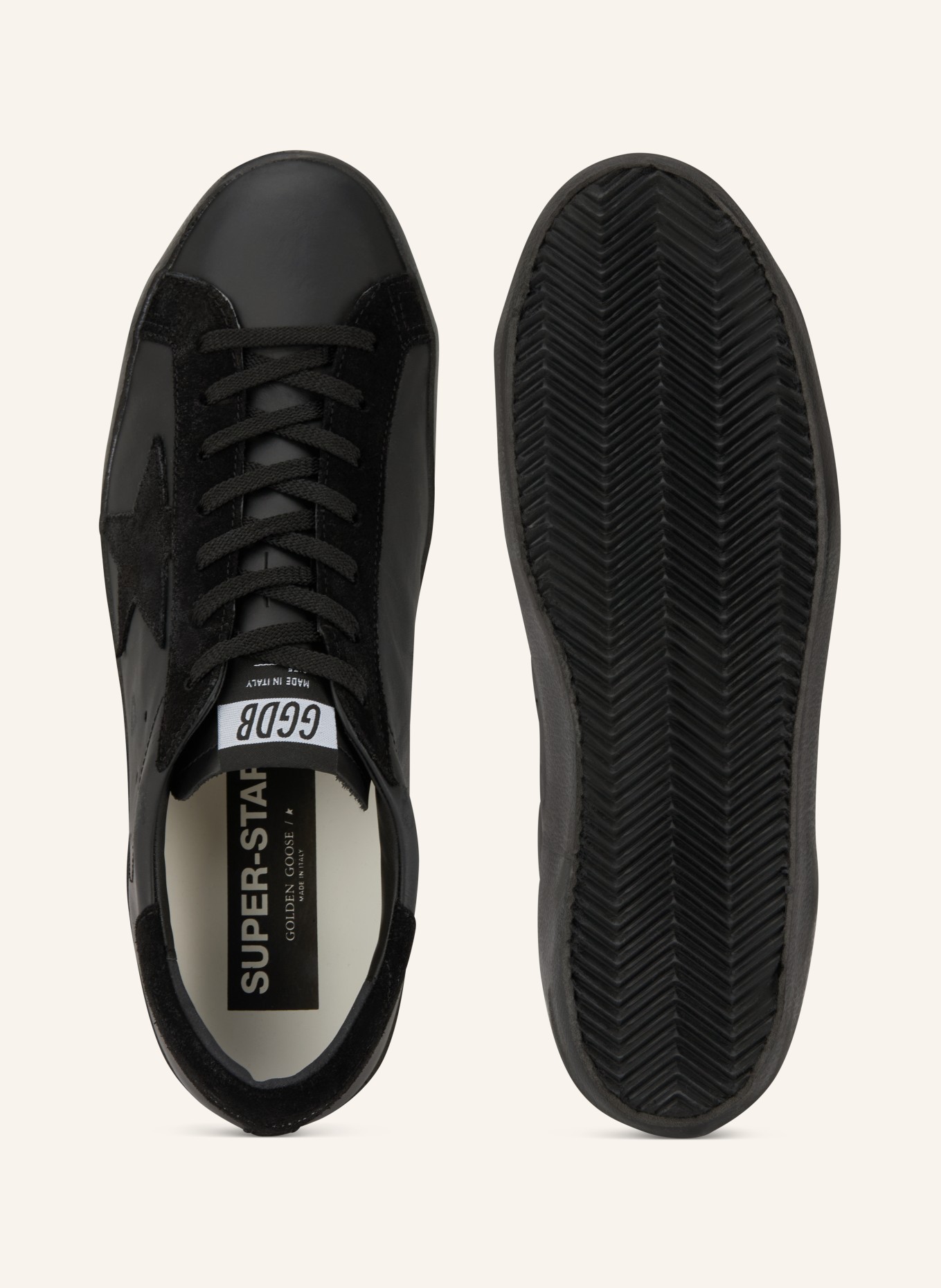 GOLDEN GOOSE Sneaker SUPER-STAR: SCHWARZ