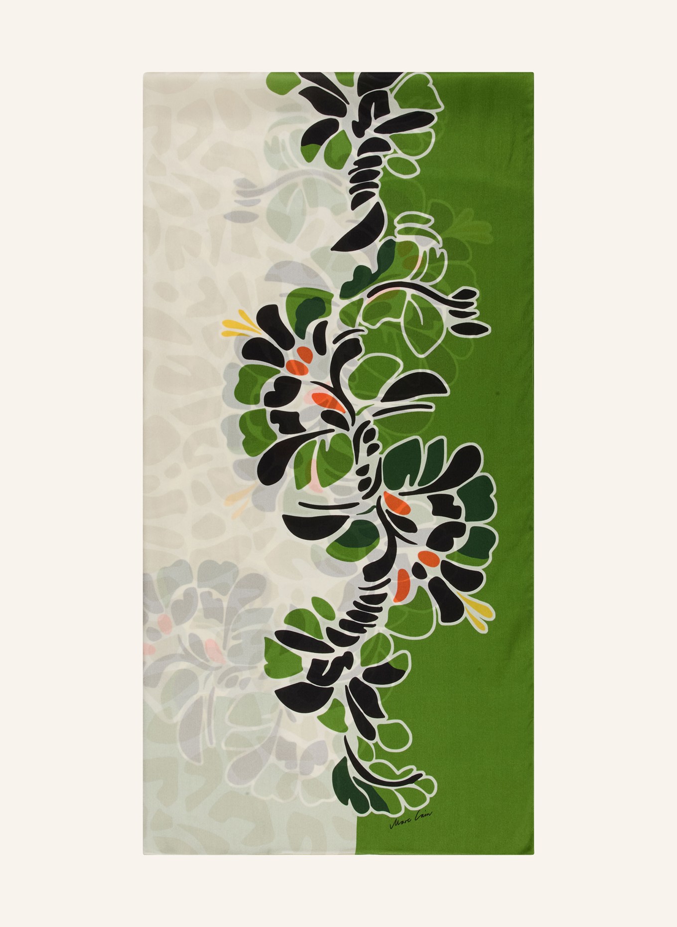 MARC CAIN foulard en soie: 526 garden green