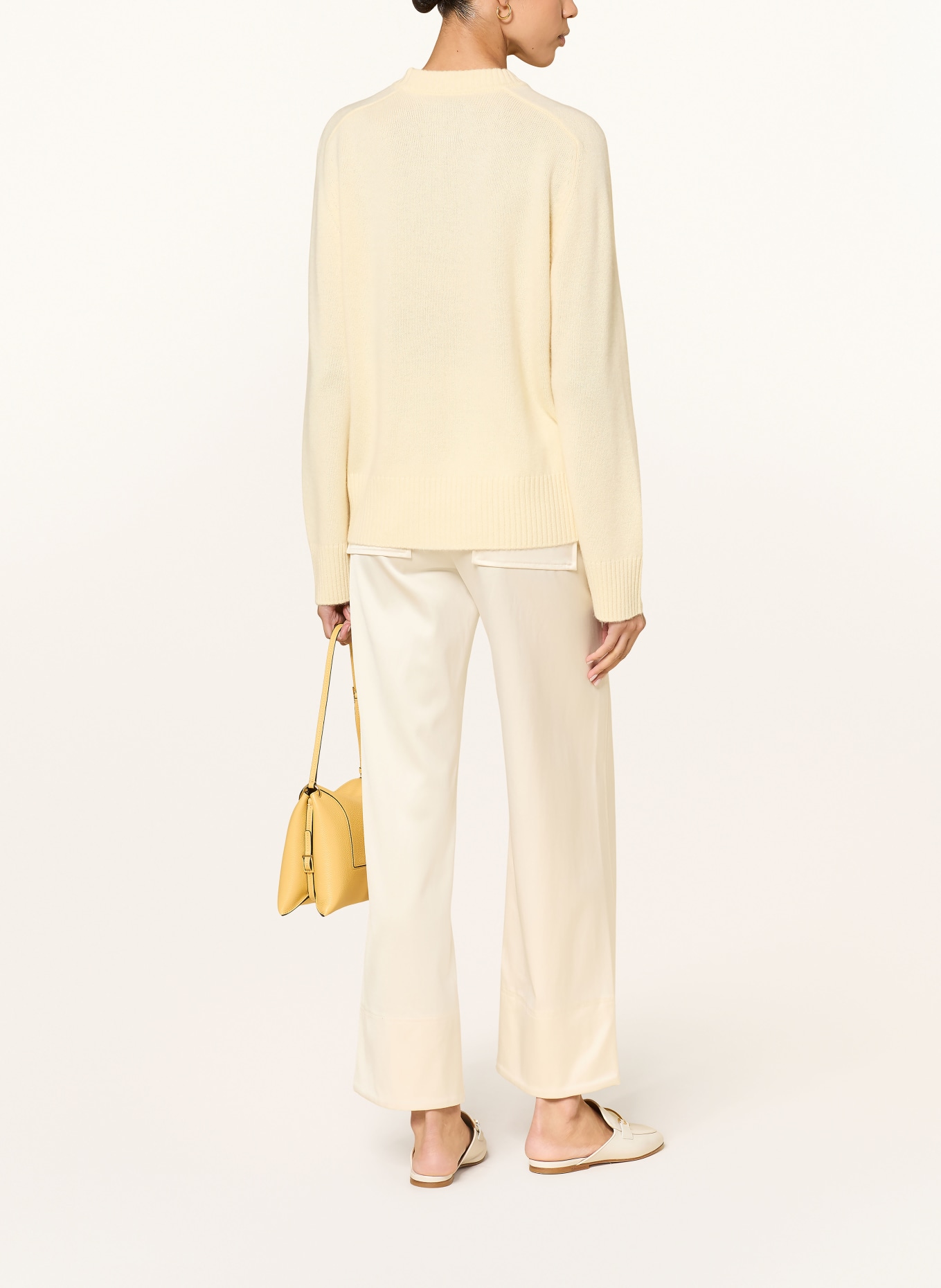 LOULOU DE SAISON Kašmírový svetr BALTRA: TMAVĚ ŽLUTÁ