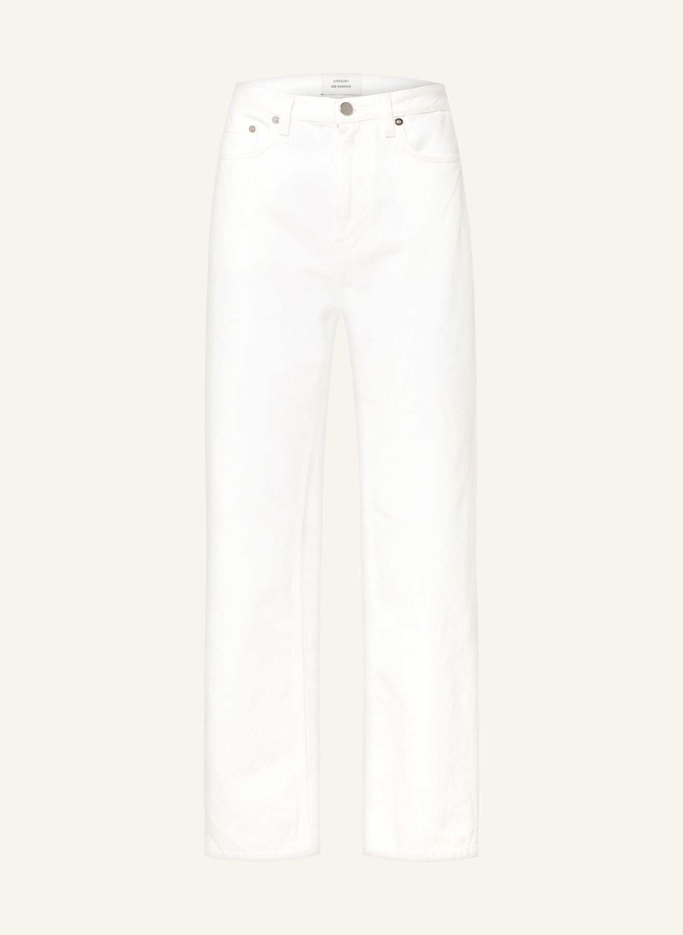 LOULOU DE SAISON Straight jeans JUDE: IVORY