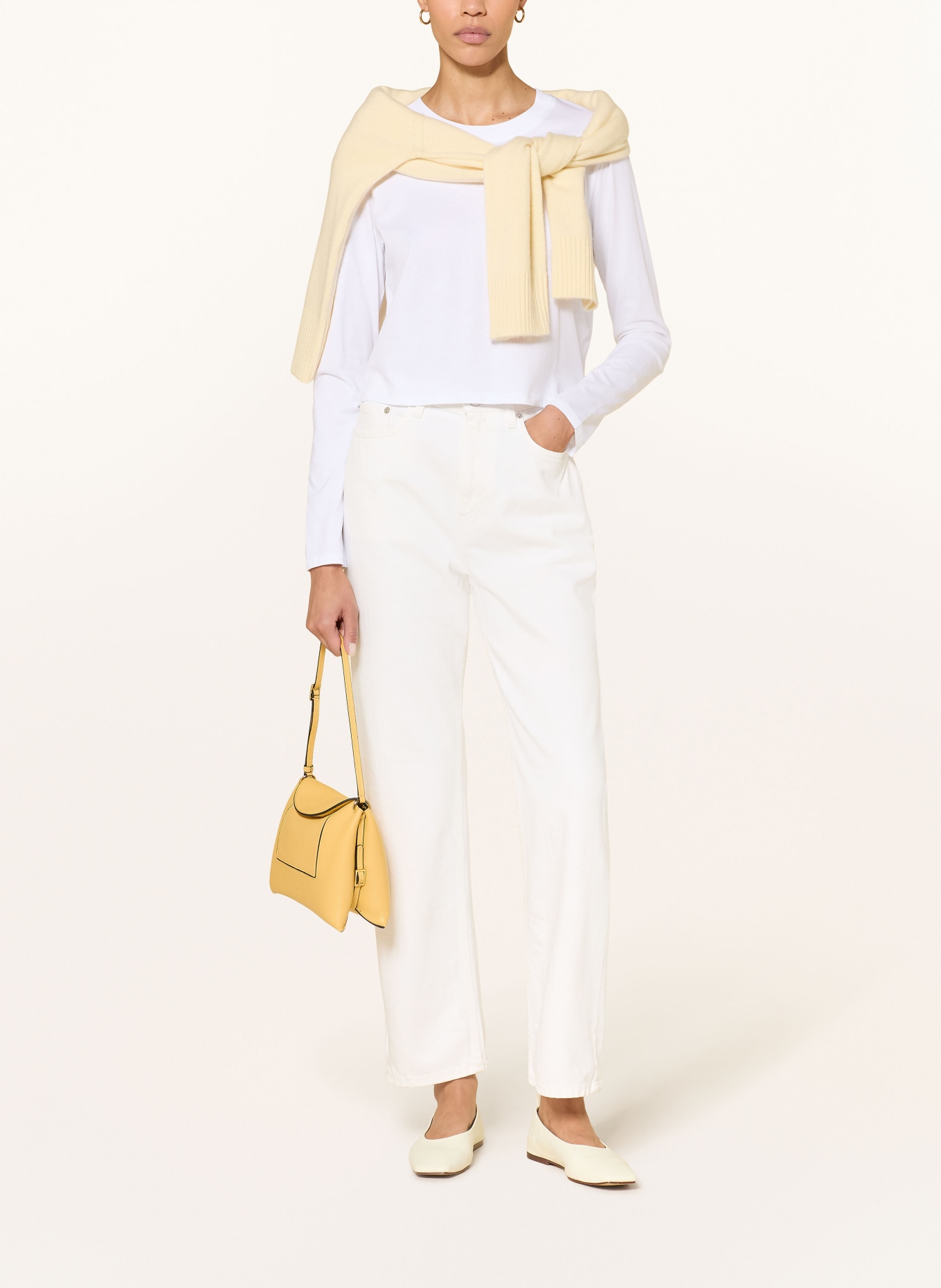 LOULOU DE SAISON Straight jeans JUDE: IVORY