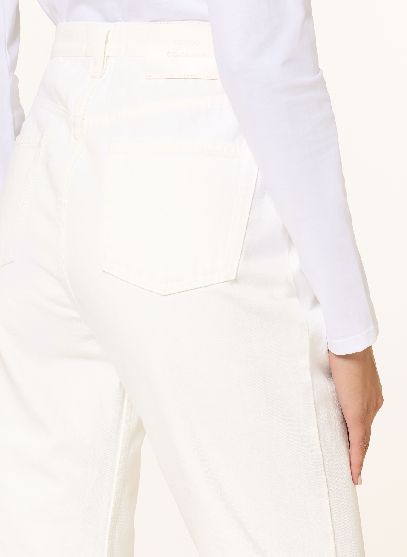 LOULOU DE SAISON Straight jeans JUDE: IVORY