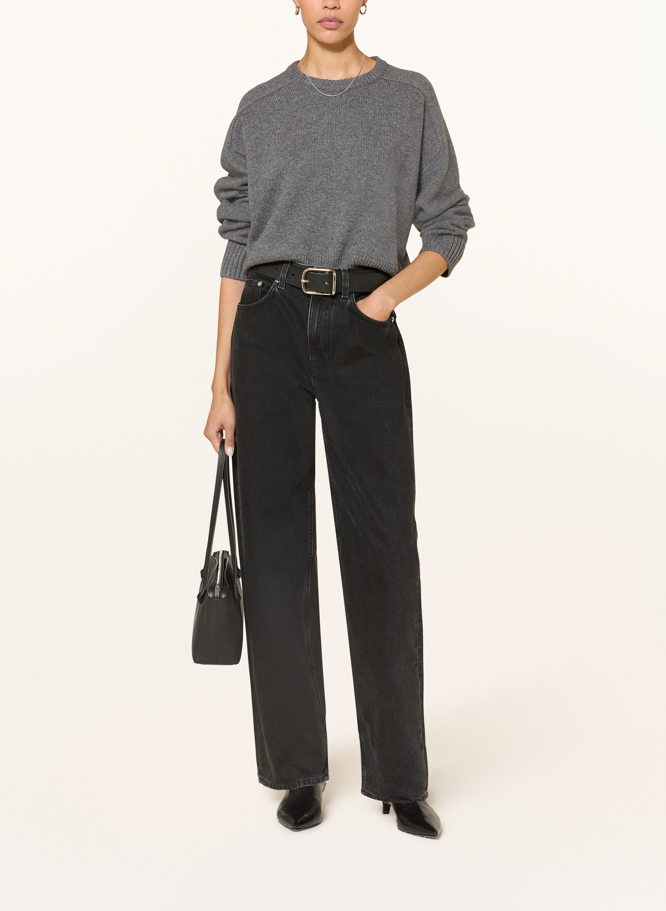 LOULOU DE SAISON SAMUR jeans: WASHED GREY