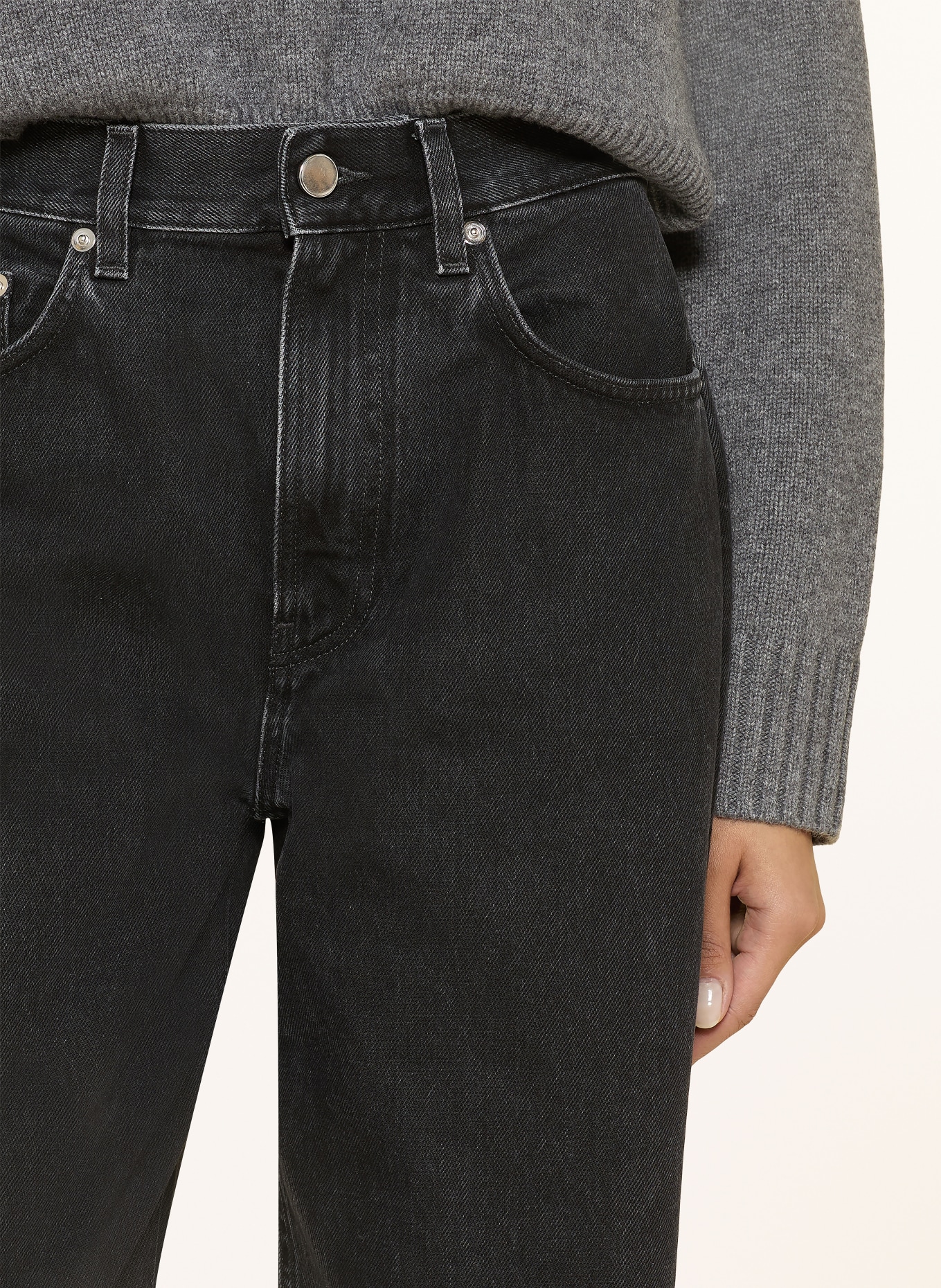LOULOU DE SAISON SAMUR jeans: WASHED GREY