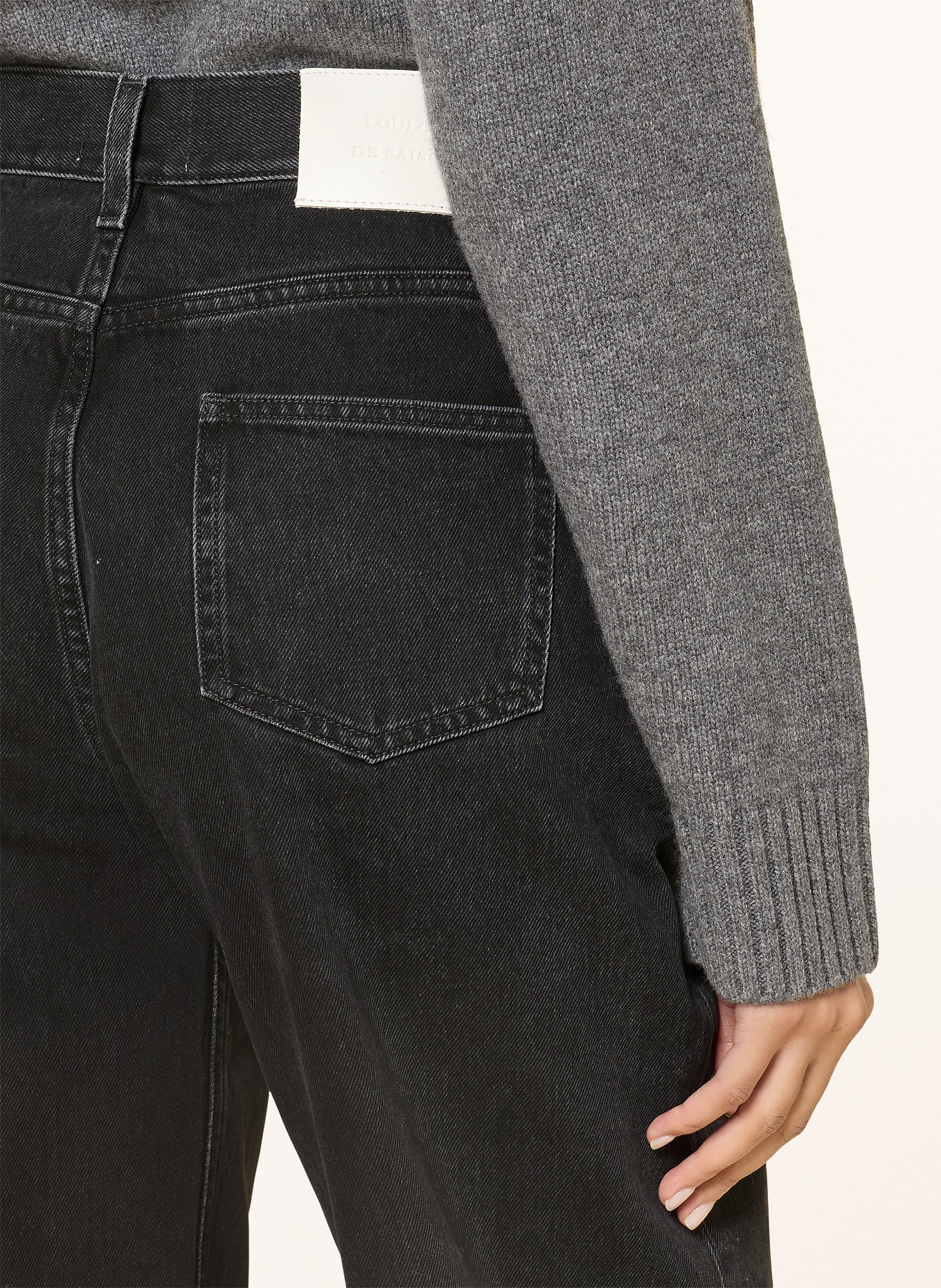 LOULOU DE SAISON SAMUR jeans: WASHED GREY