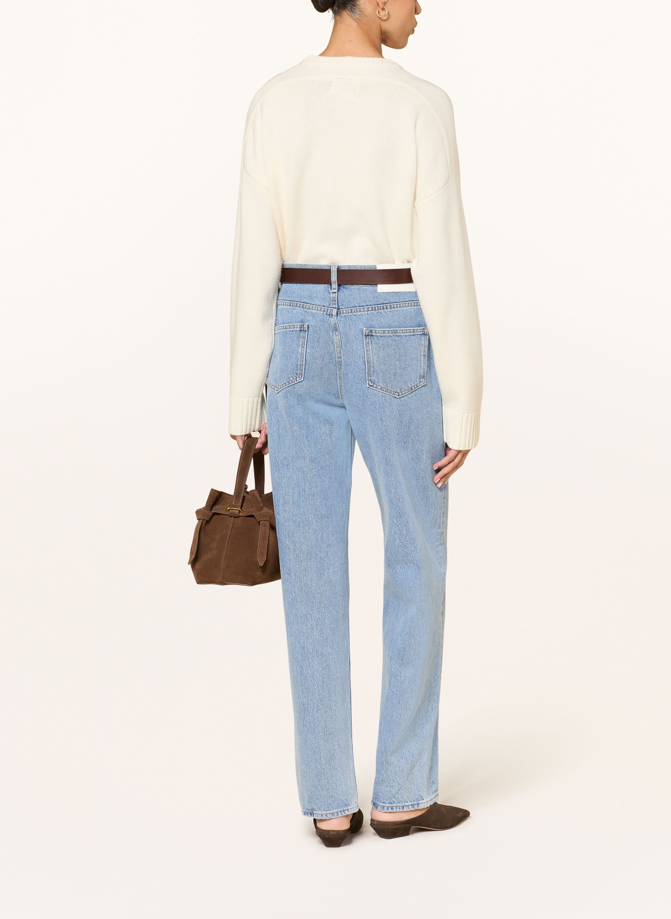 LOULOU DE SAISON SAMUR jeans: WASHED LIGHT BLUE