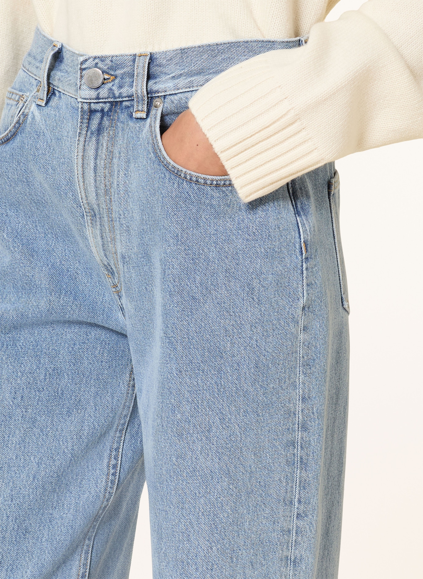 LOULOU DE SAISON SAMUR jeans: WASHED LIGHT BLUE
