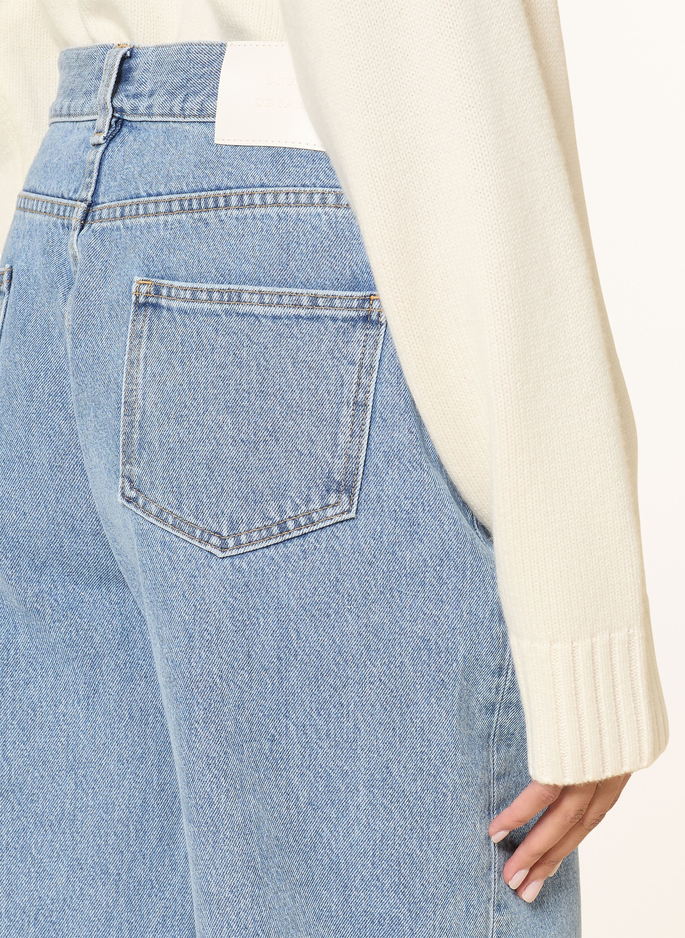 LOULOU DE SAISON SAMUR jeans: WASHED LIGHT BLUE