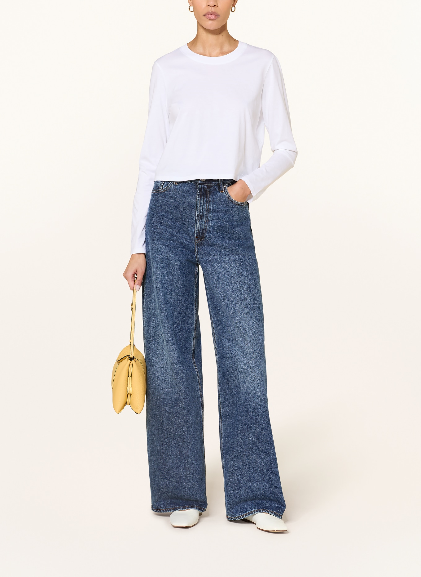 LOULOU DE SAISON MASAL long-sleeved shirt: WHITE