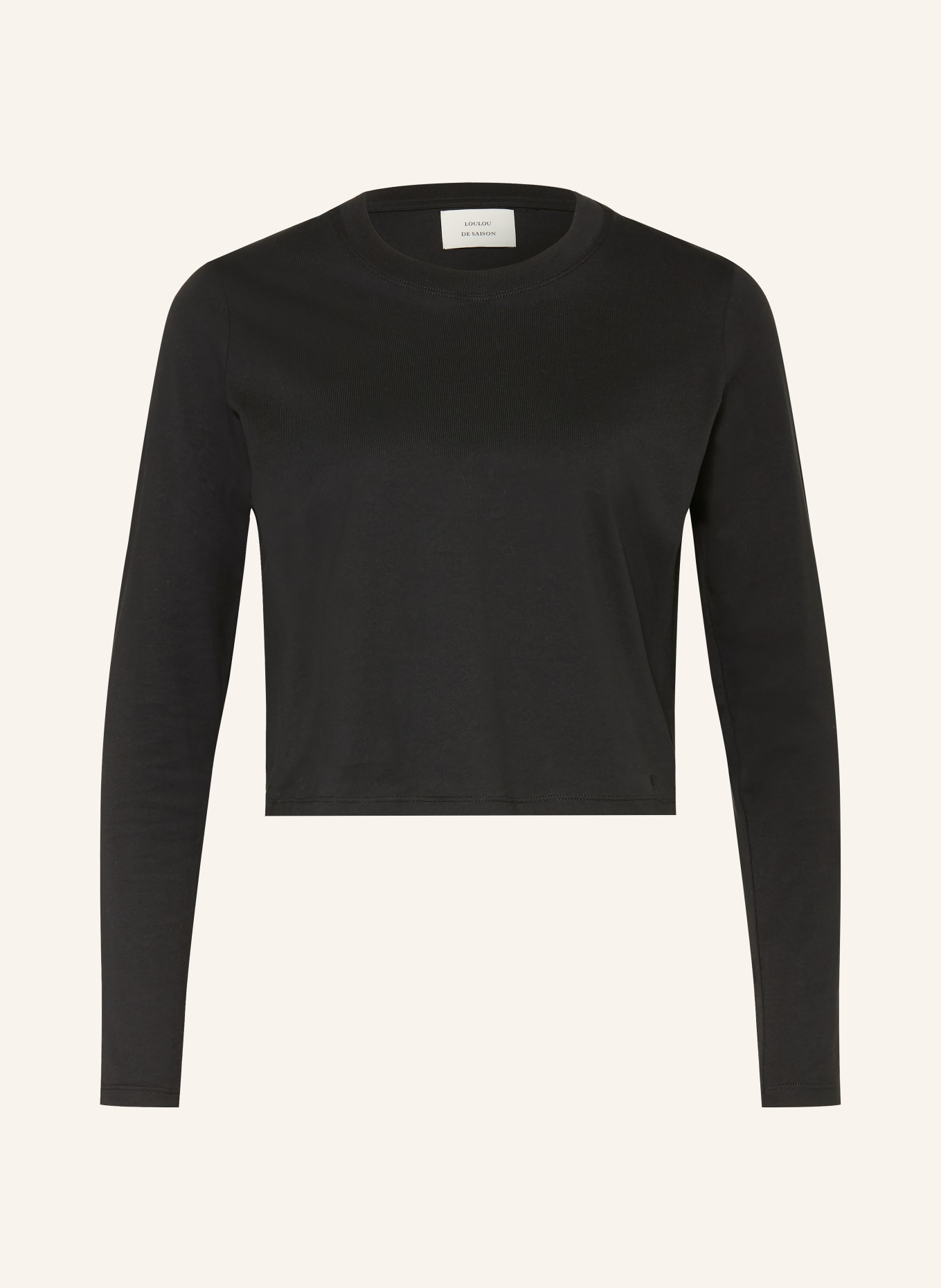 LOULOU DE SAISON MASAL long-sleeved shirt: BLACK