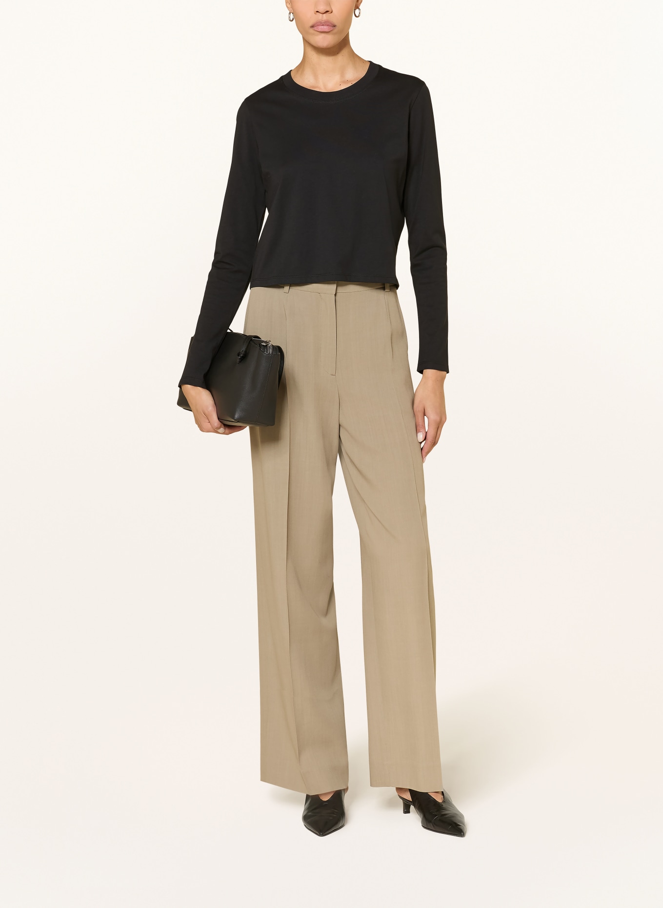 LOULOU DE SAISON MASAL long-sleeved shirt: BLACK