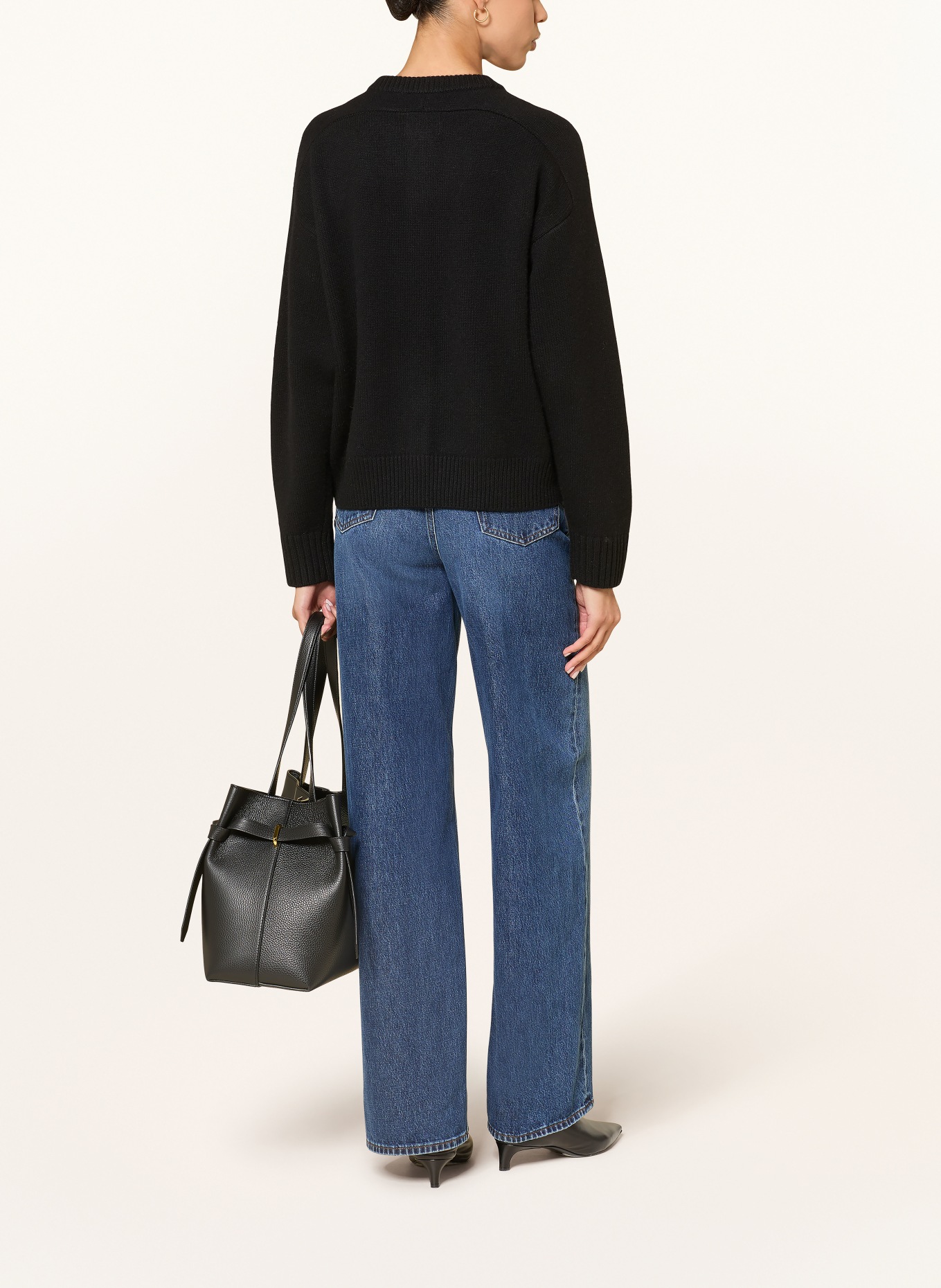 LOULOU DE SAISON AIDAR cardigan: BLACK