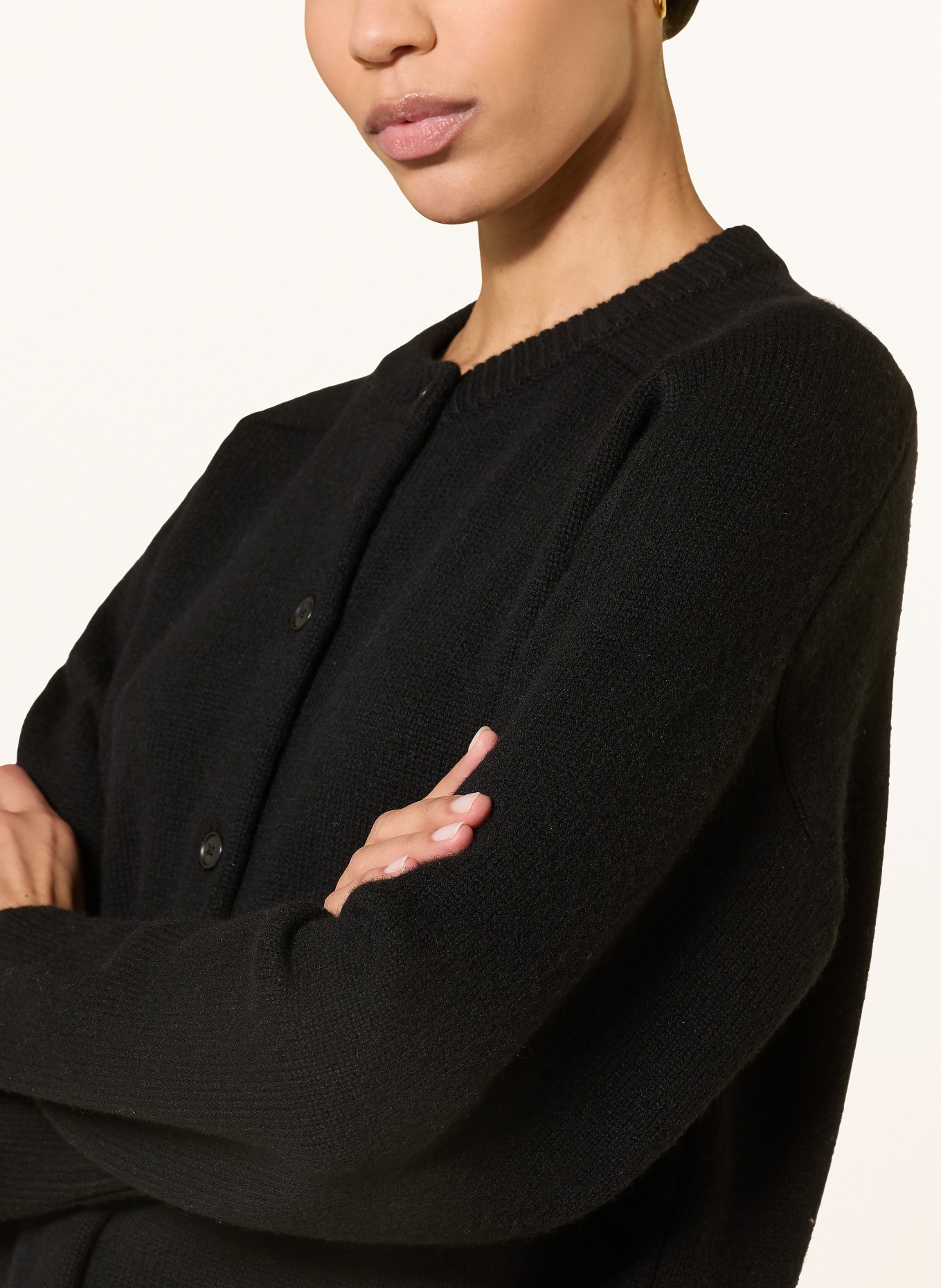 LOULOU DE SAISON AIDAR cardigan: BLACK