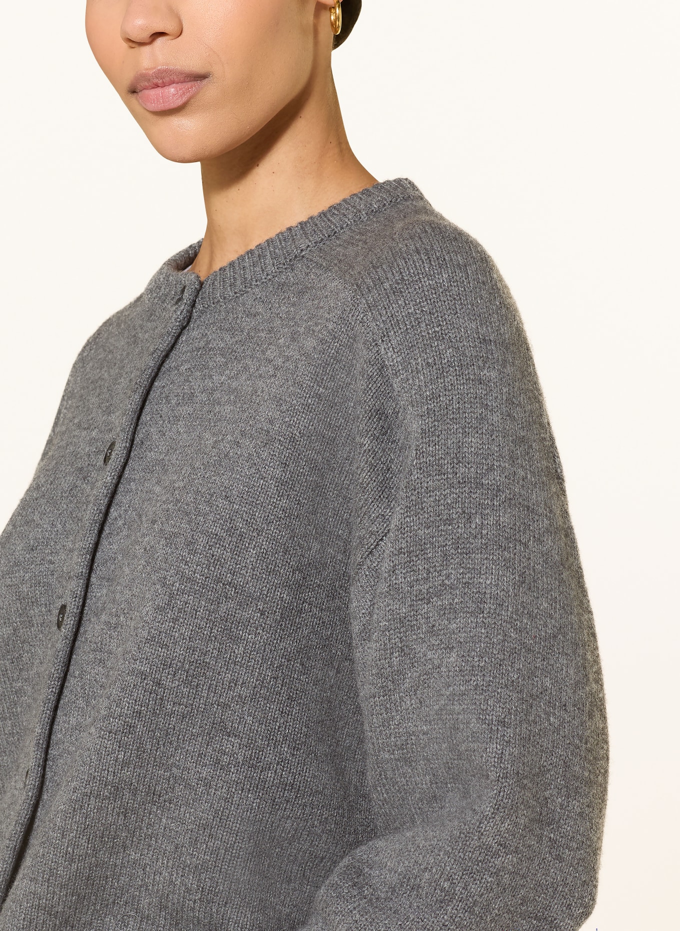 LOULOU DE SAISON Svetr AIDAR: TMAVĚ ŠEDÁ