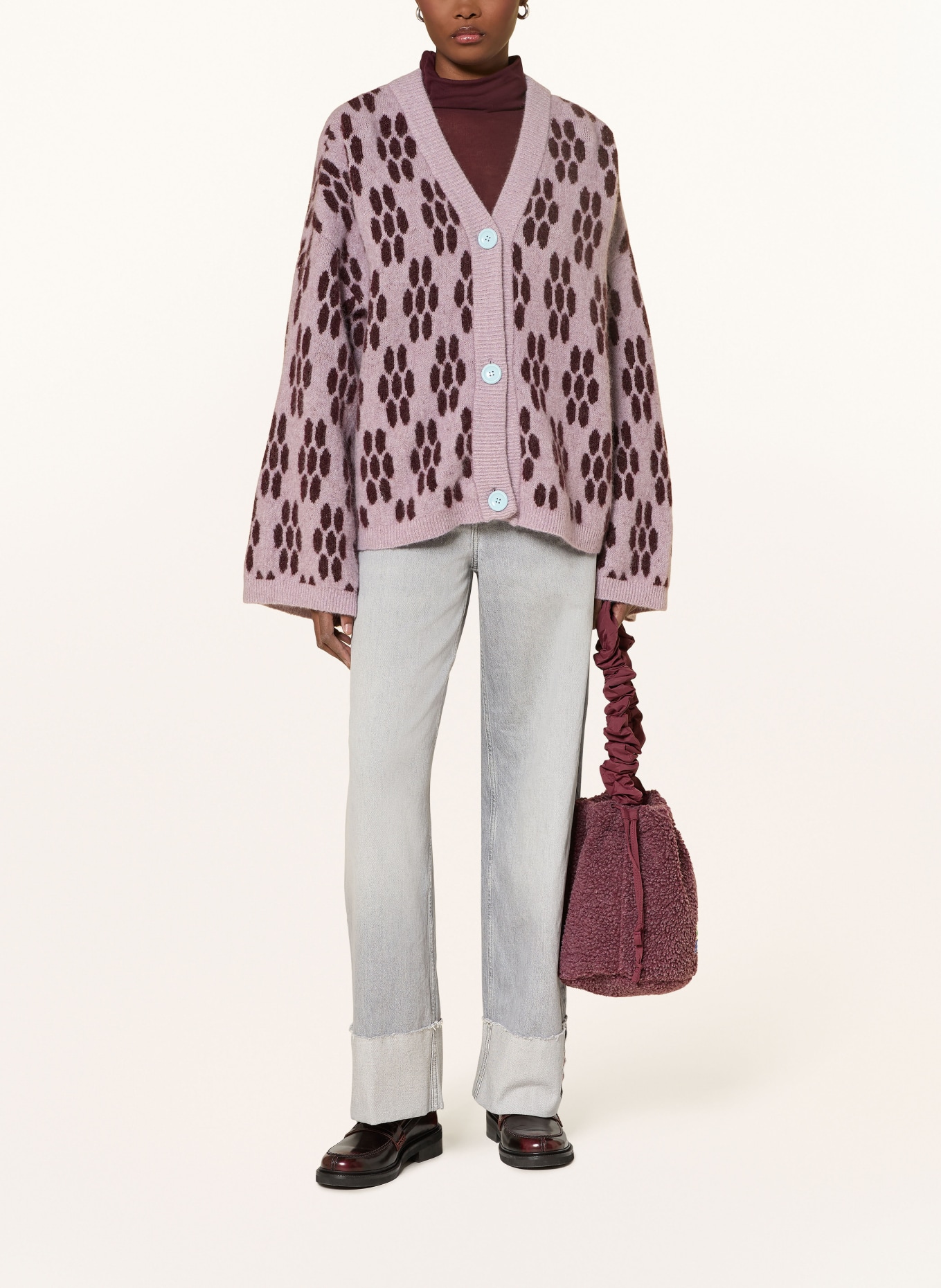 American Vintage Sweter VITOW: JASNOFIOLETOWY