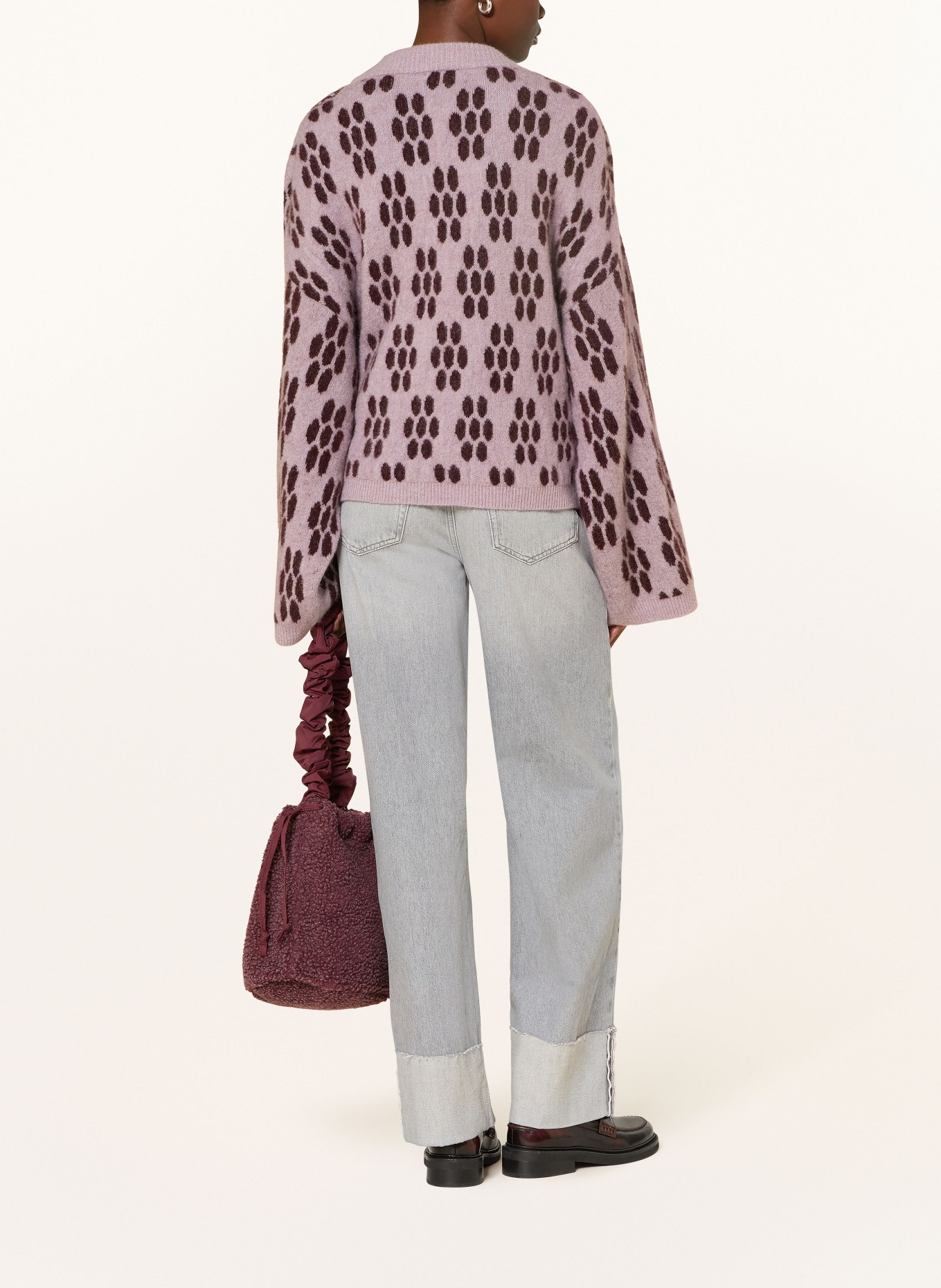 American Vintage Sweter VITOW: JASNOFIOLETOWY