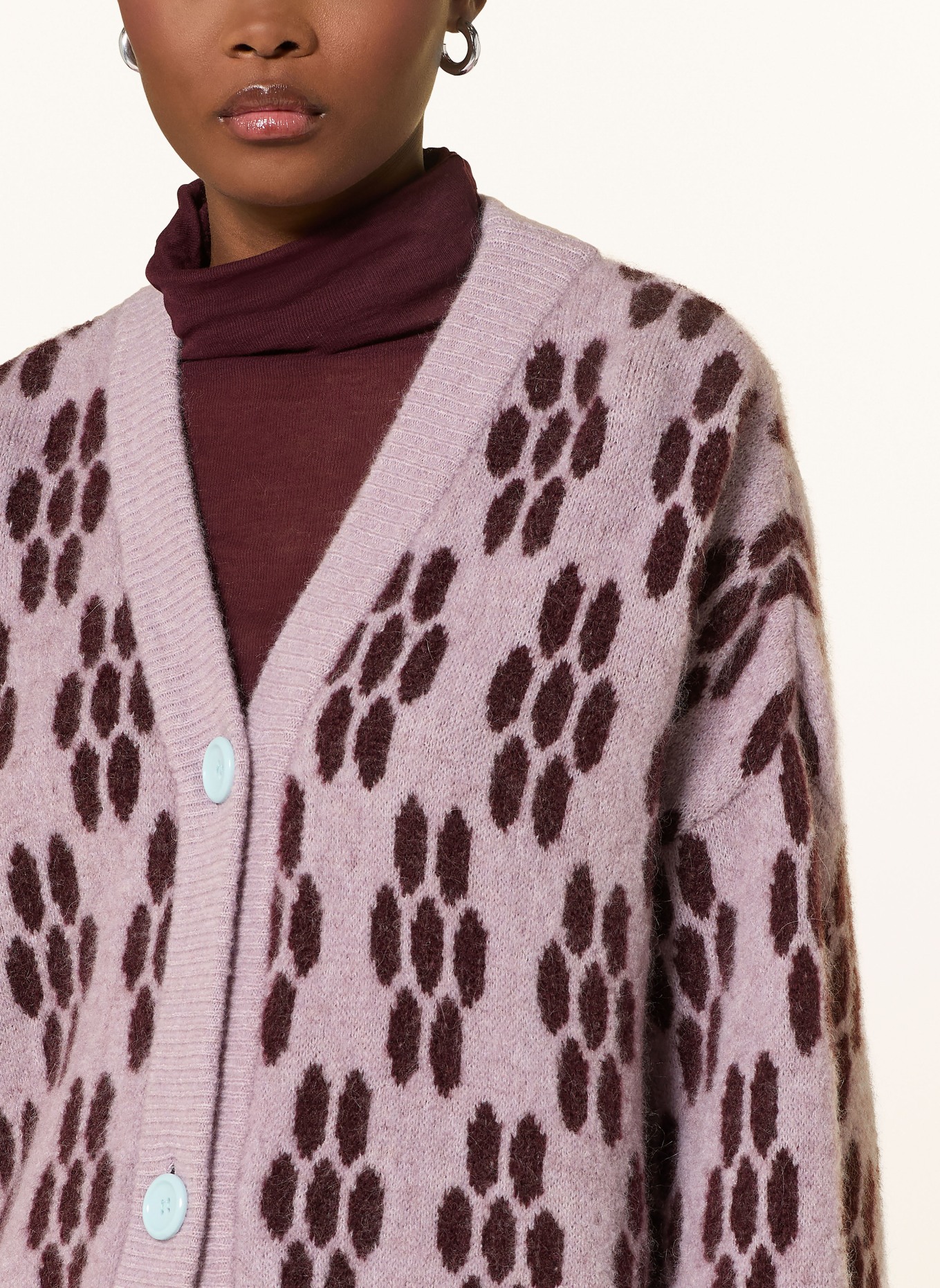 American Vintage Sweter VITOW: JASNOFIOLETOWY