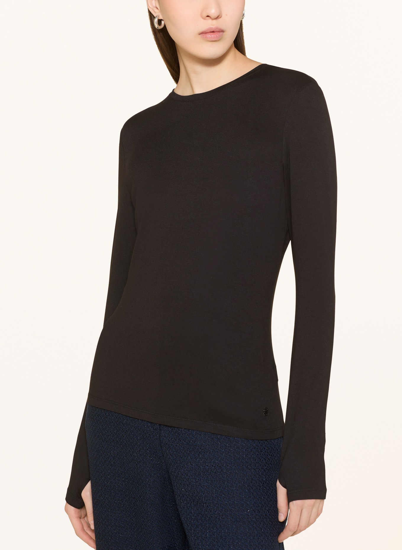 TED BAKER ARANIA long-sleeved shirt: BLACK