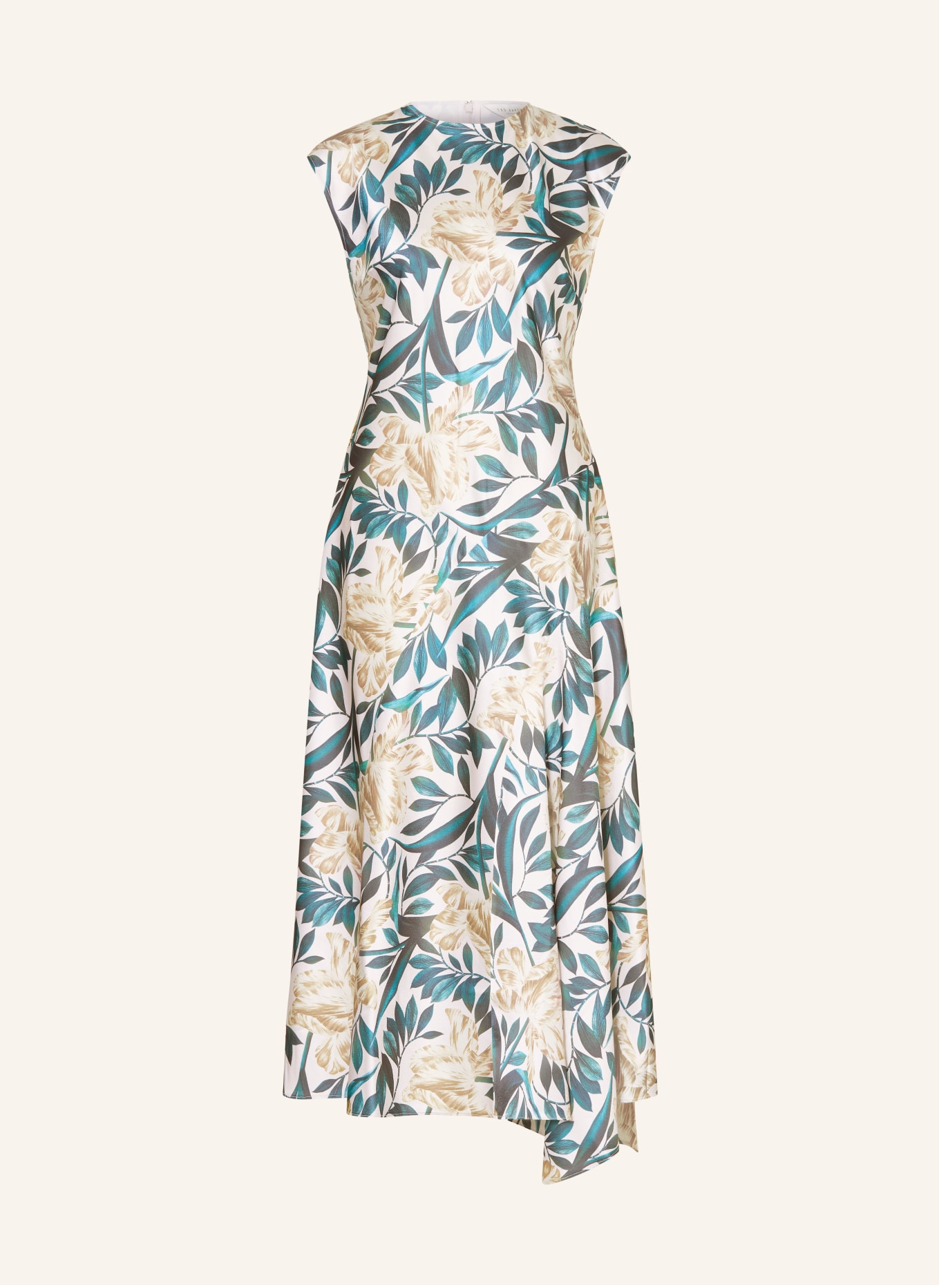 TED BAKER Kleid AIBEE: WEISS / CAMEL / GRÜN