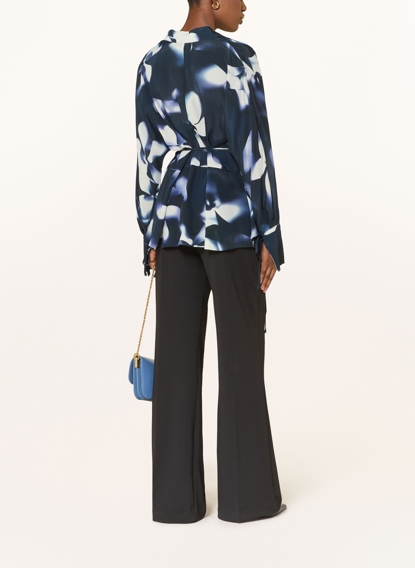 TED BAKER Blouse shirt OHRLA: DARK BLUE / WHITE