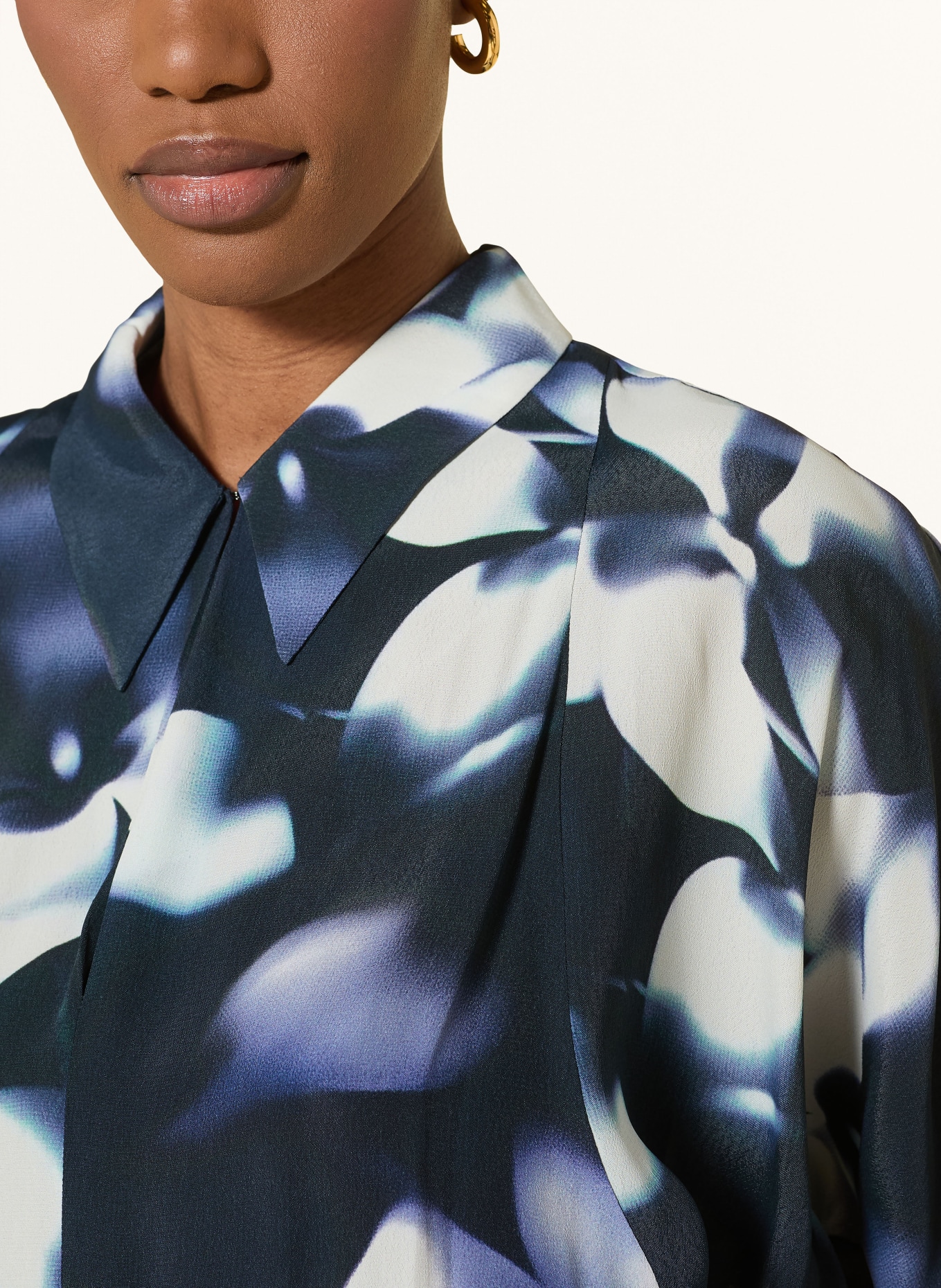 TED BAKER Blouse shirt OHRLA: DARK BLUE / WHITE