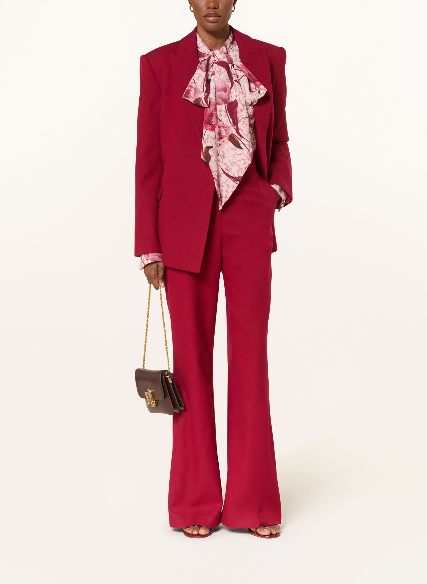 TED BAKER Marlenehose: DUNKELROT