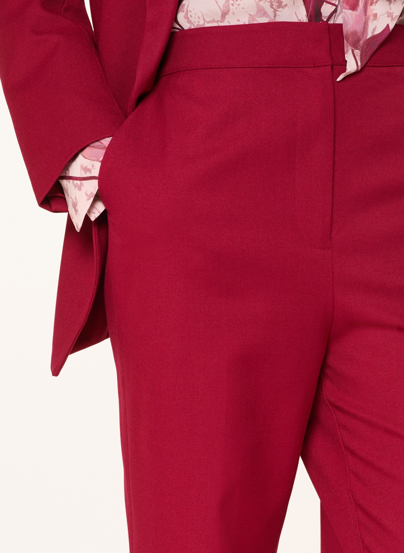 TED BAKER Marlenehose: DUNKELROT