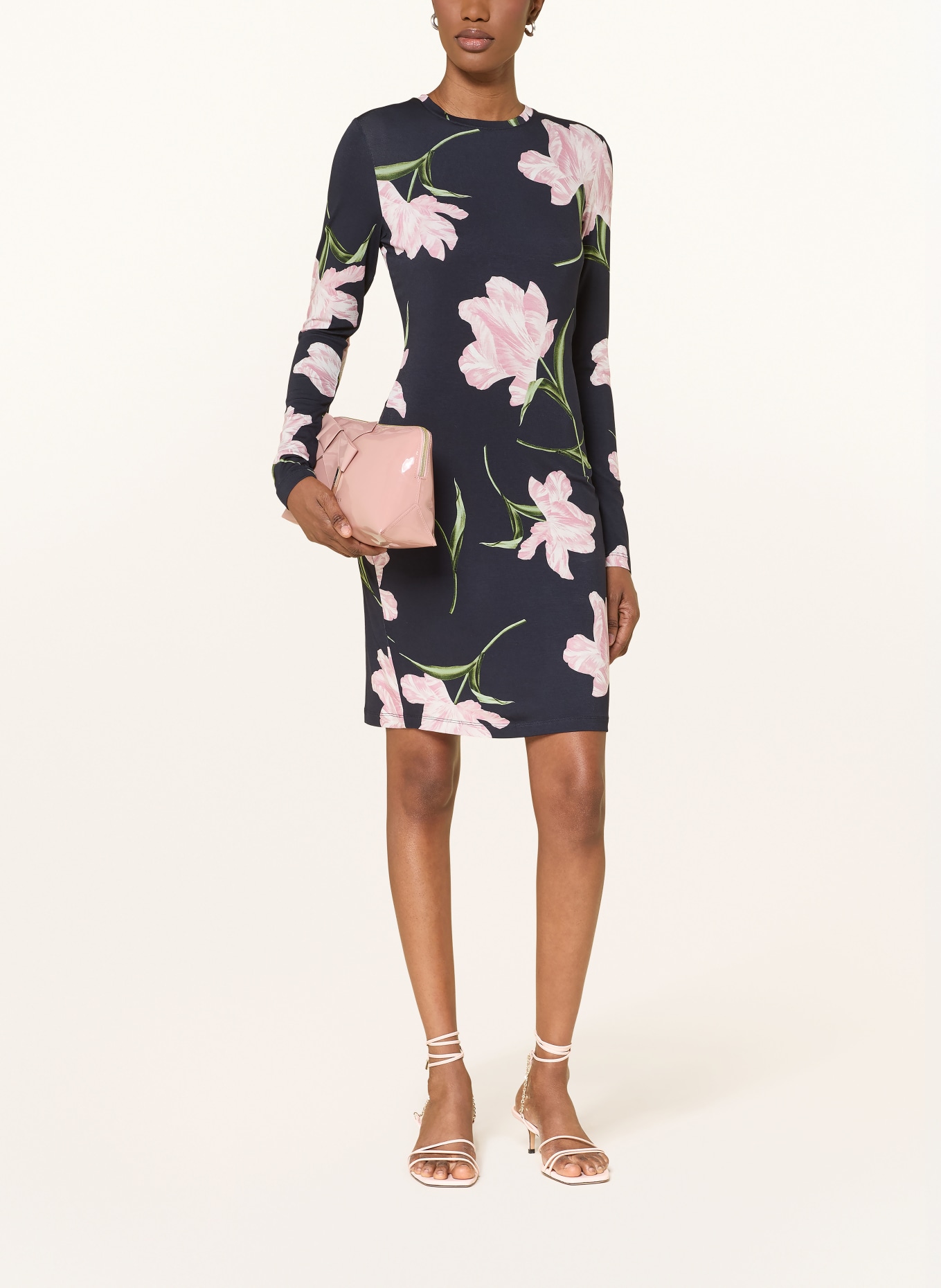 TED BAKER Sukienka z dżerseju BAAFNEE: GRANATOWY / RÓŻOWY / ZIELONY