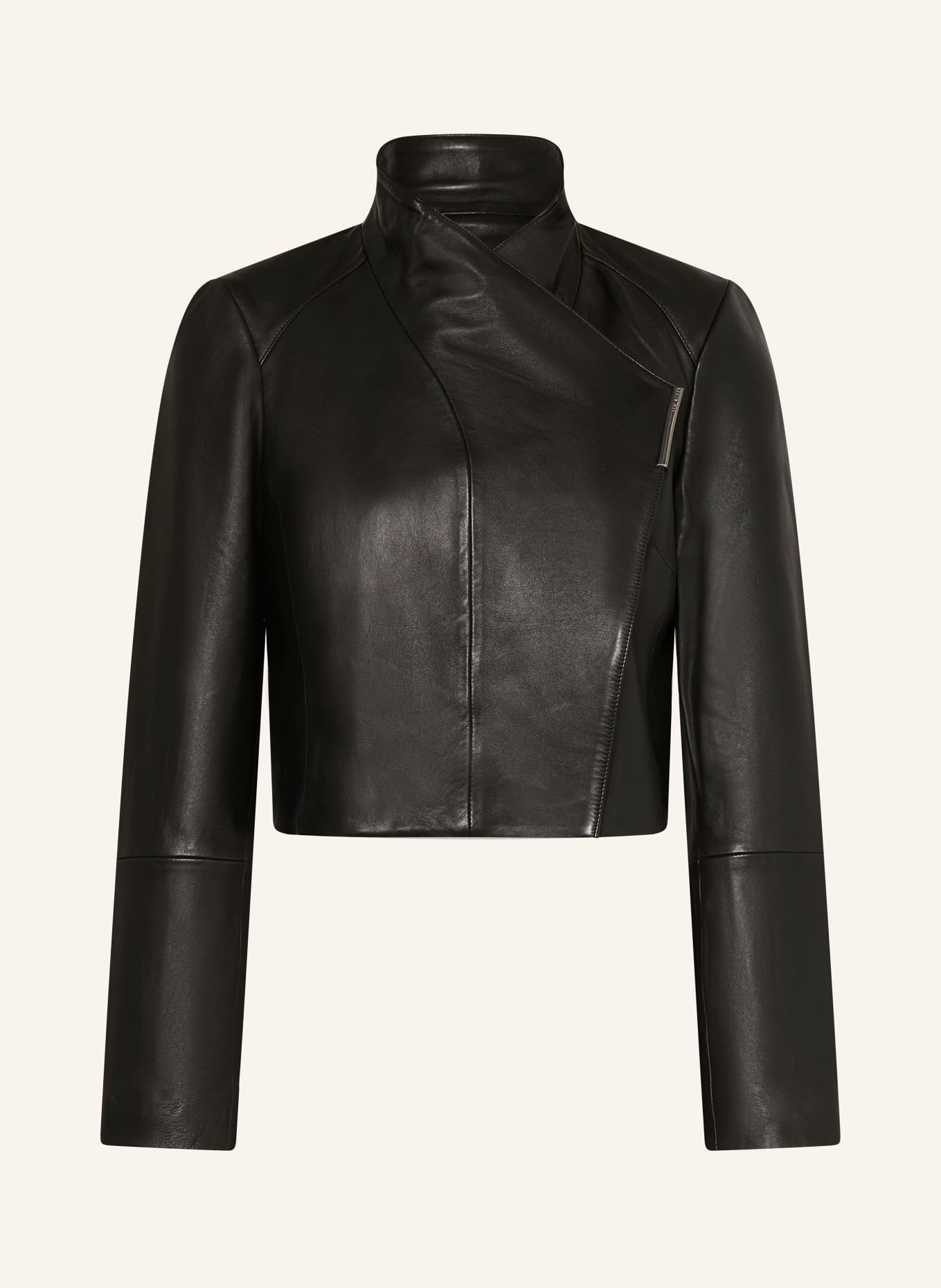 TED BAKER Lederjacke RIYOZE: SCHWARZ