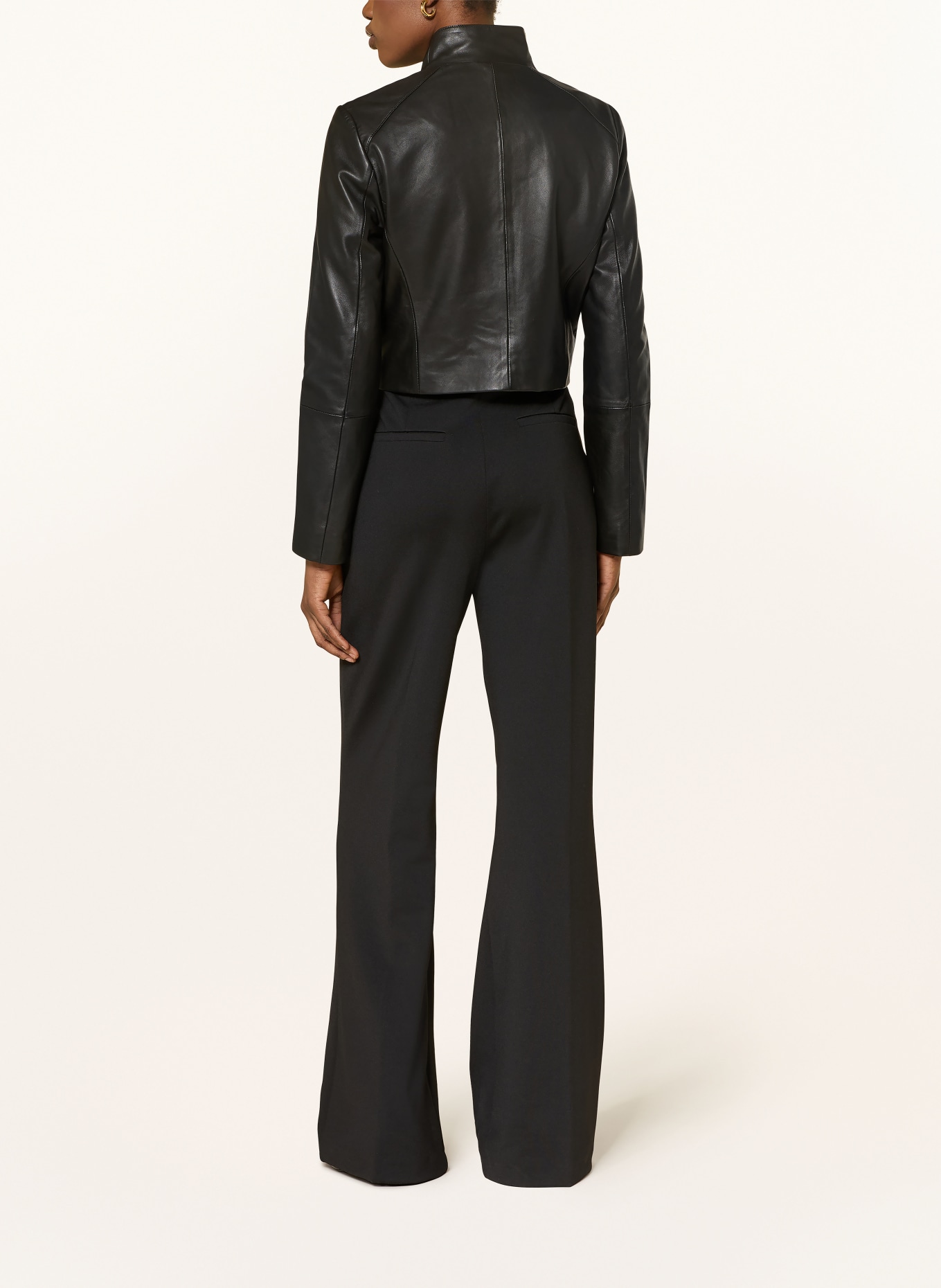 TED BAKER Lederjacke RIYOZE: SCHWARZ