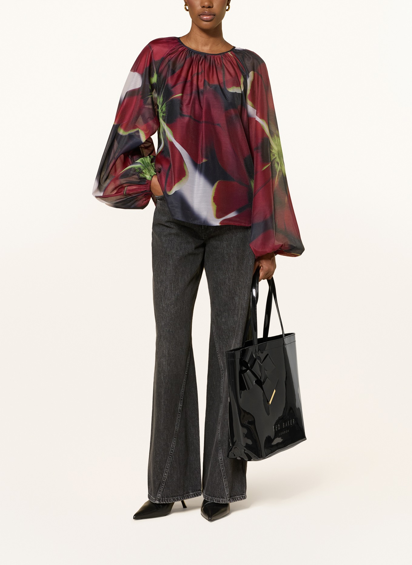 TED BAKER Torba na zakupy NICON: CZARNY