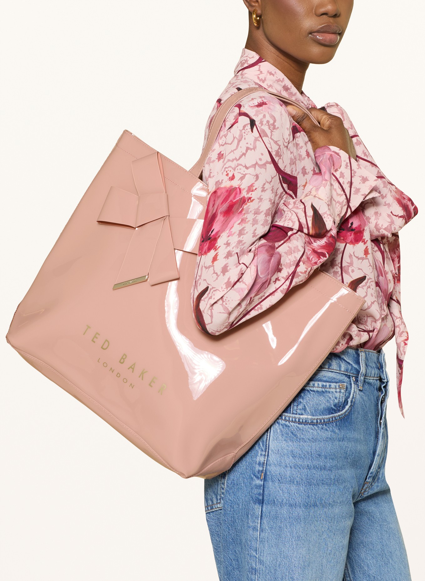 TED BAKER Torba na zakupy NICON: BLADORÓŻOWY