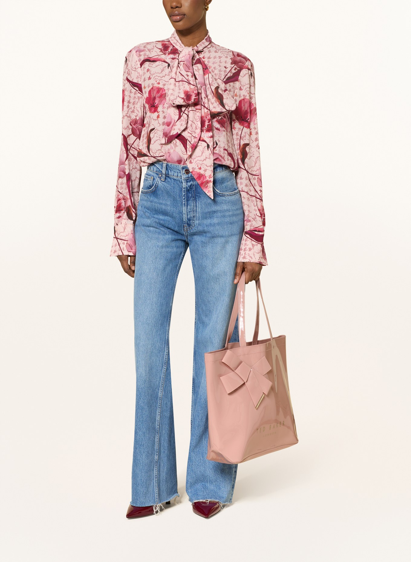 TED BAKER Torba na zakupy NICON: BLADORÓŻOWY