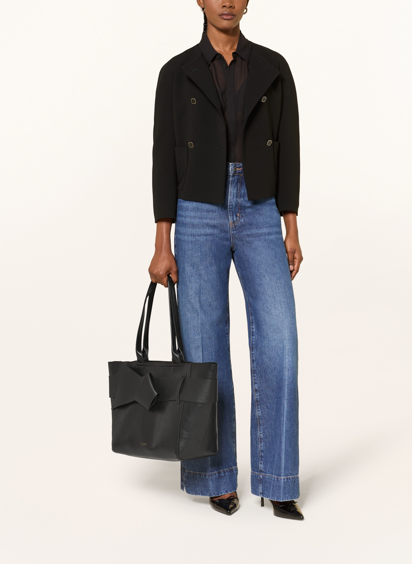 TED BAKER Sac cabas JIMMAPU LARGE avec pochette: NOIR