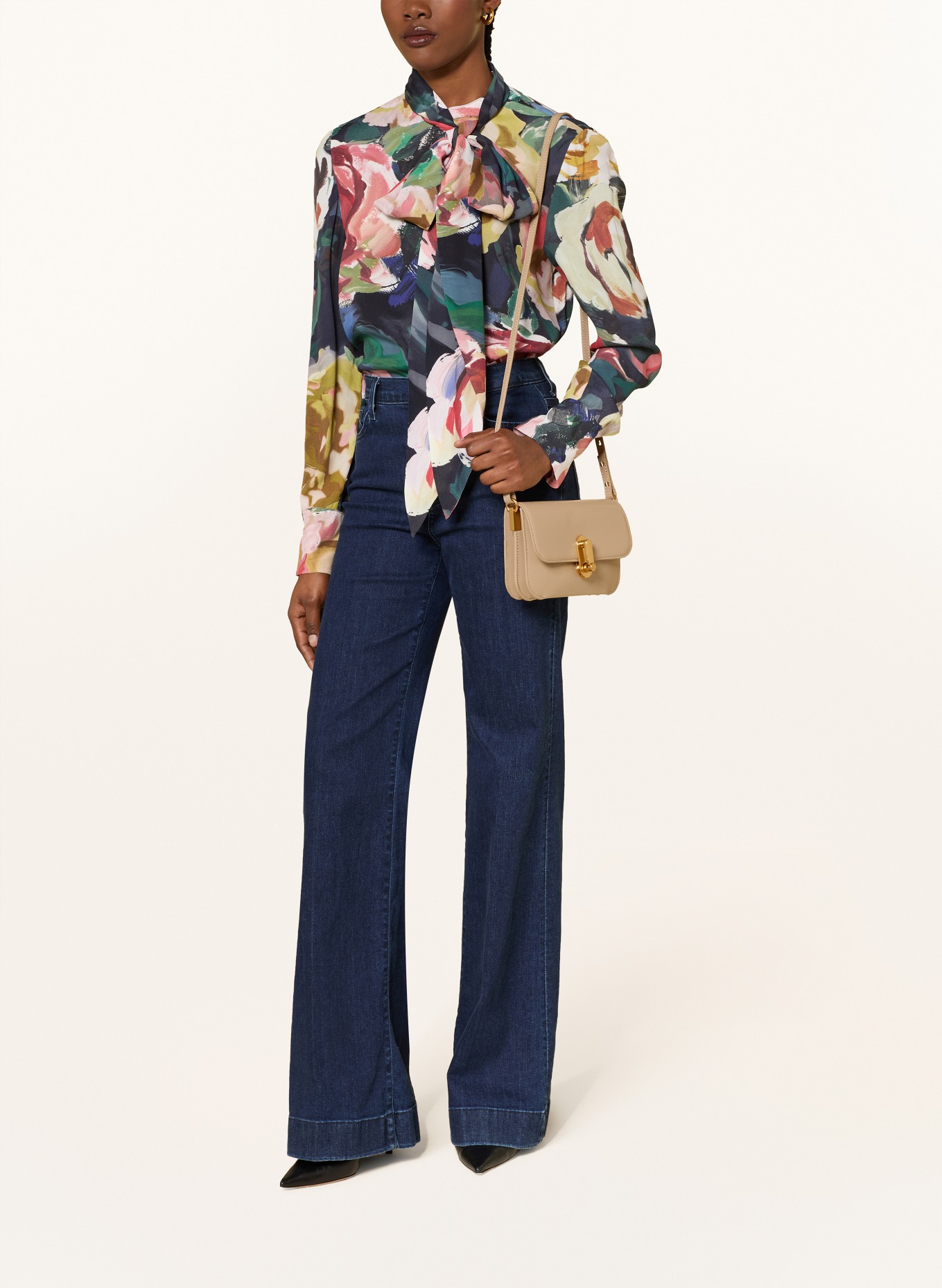 TED BAKER Torba na ramię KKAYSA: BEŻOWY / ZŁOTY