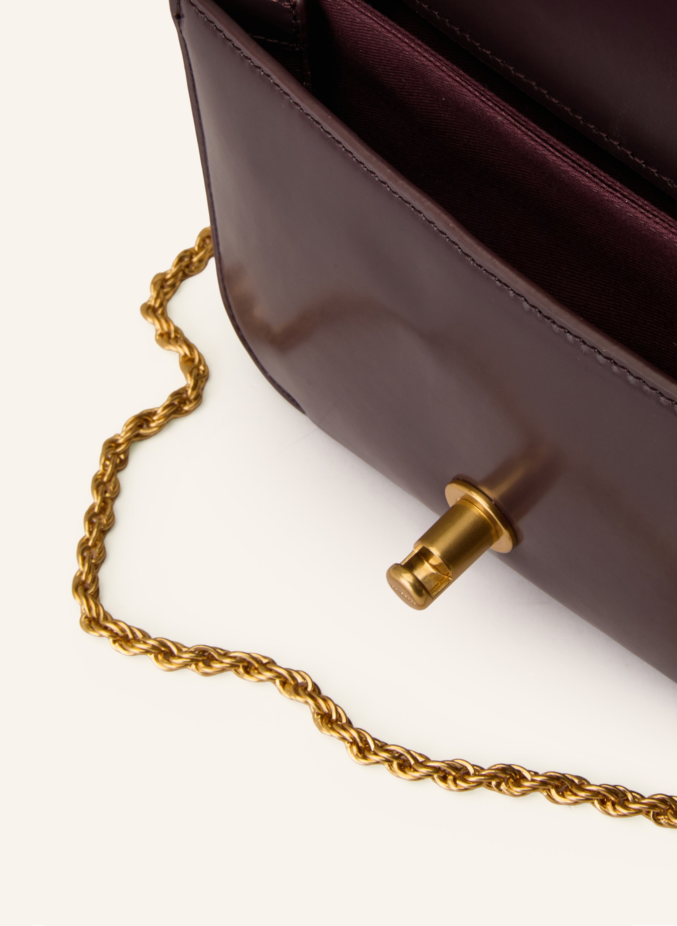 TED BAKER KKAYSA shoulder bag: DARK RED / GOLD
