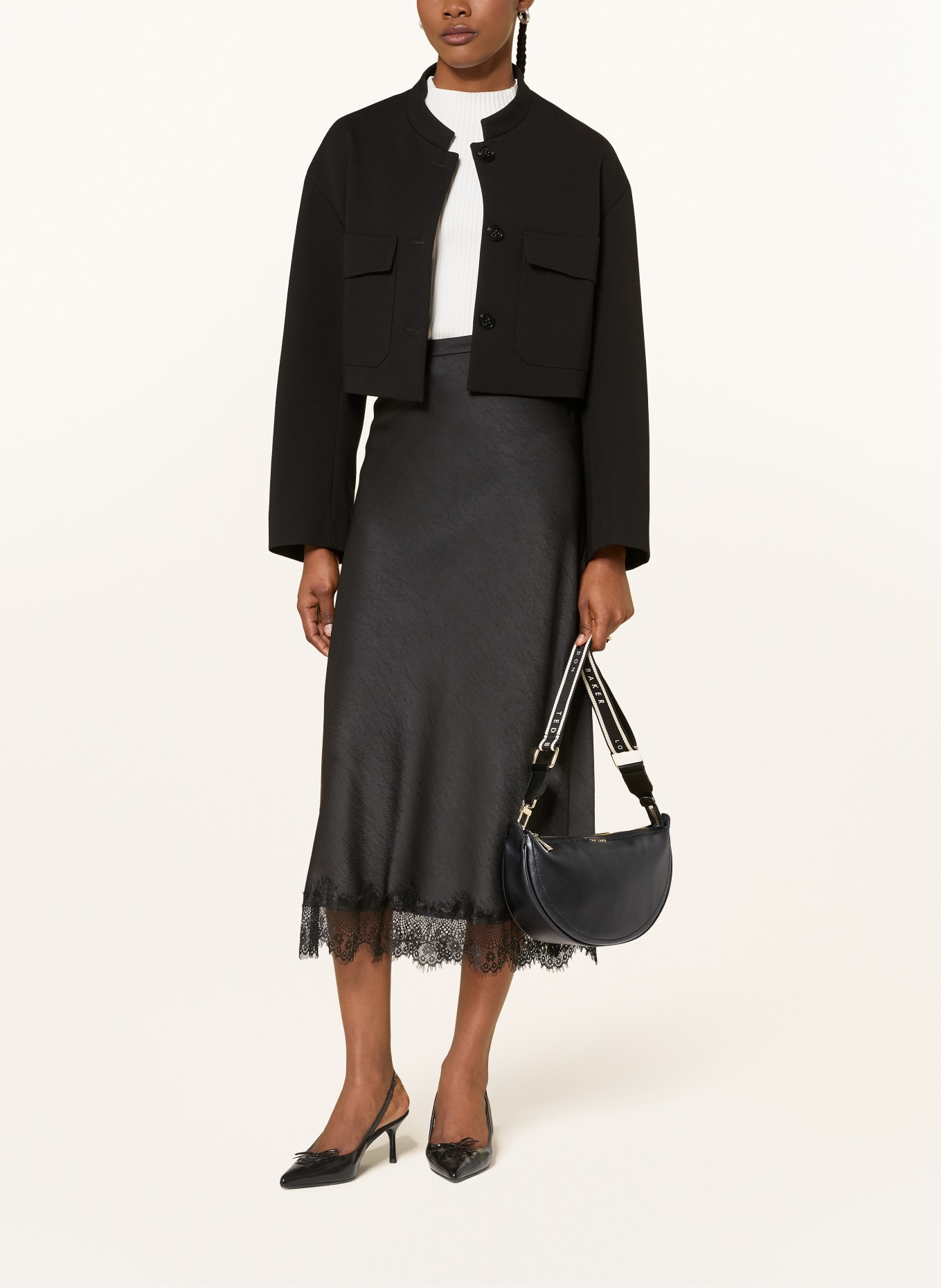 TED BAKER Sac à bandoulière LORREEN: NOIR / OR