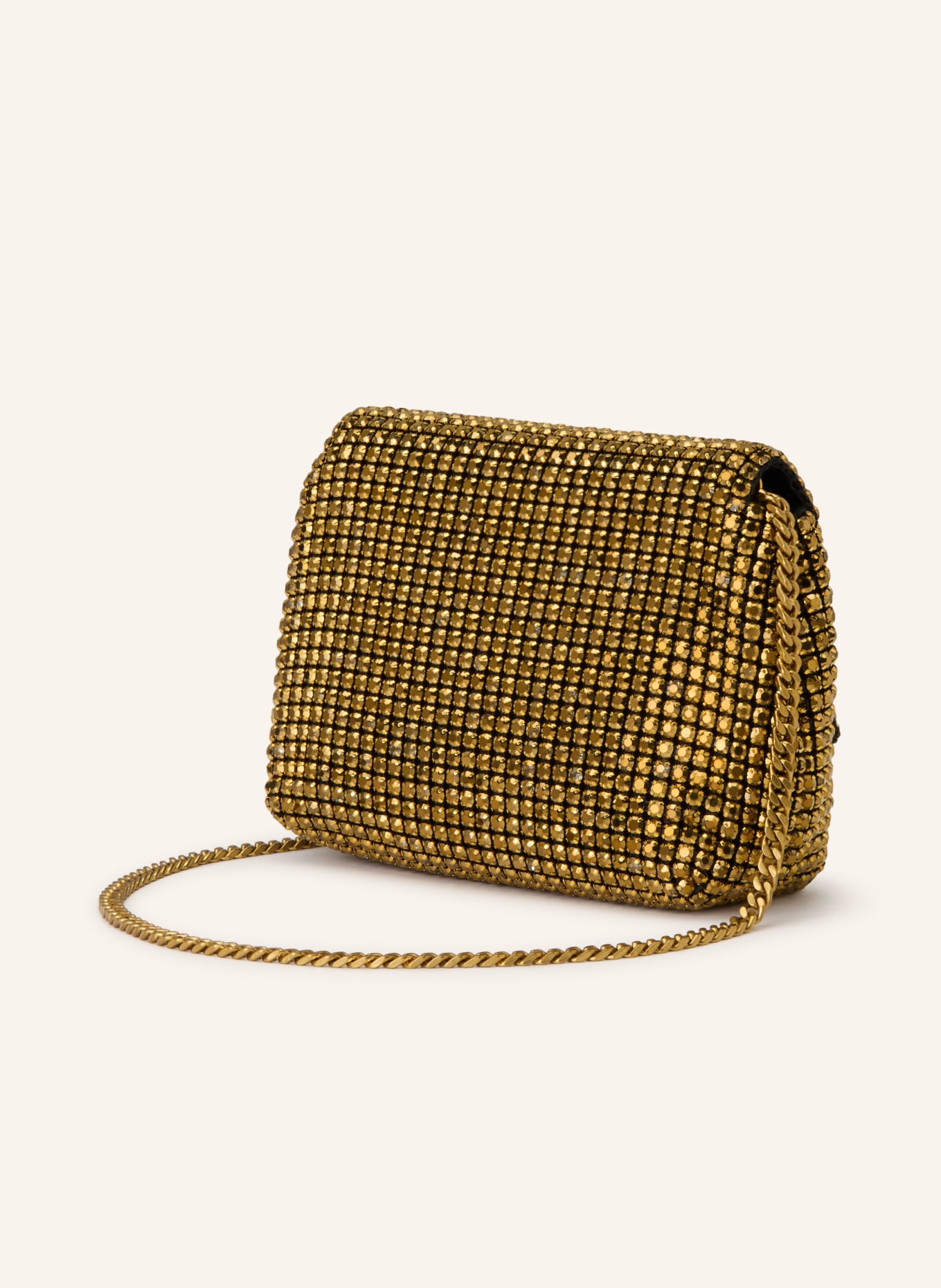 TED BAKER Micro Bag GLITERS mit Schmucksteinen: GOLD