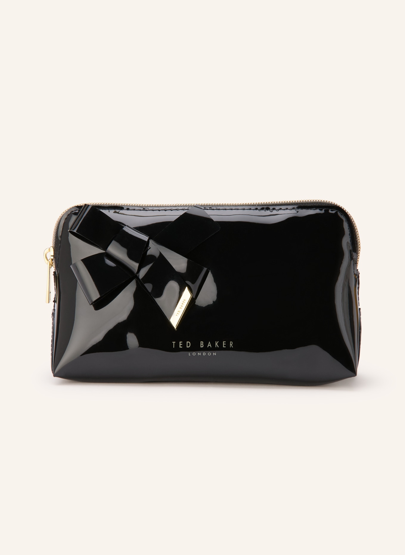 TED BAKER NICOLAI cosmetic bag: BLACK / GOLD