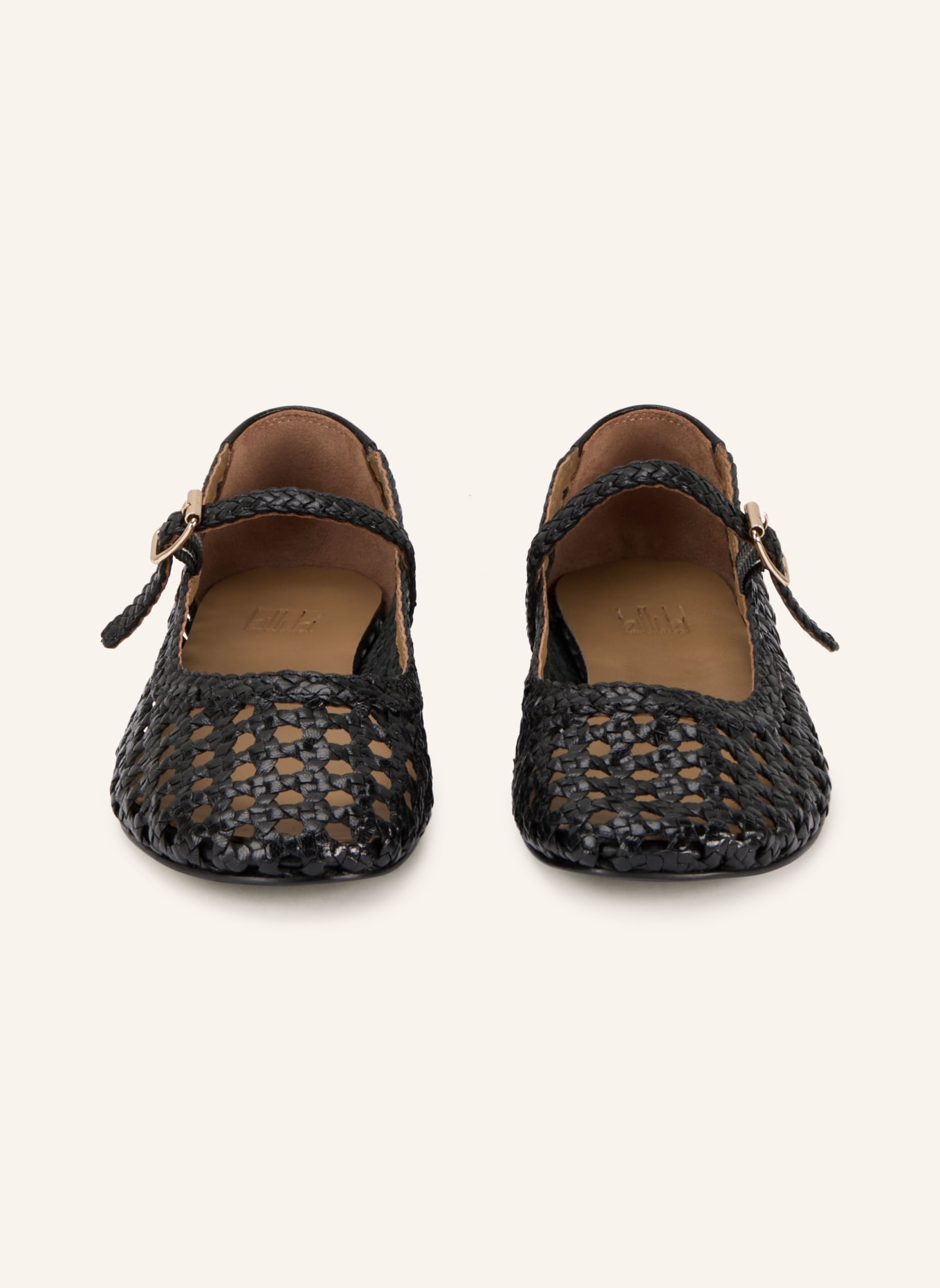 billi bi Mary-Jane-Ballerinas: SCHWARZ