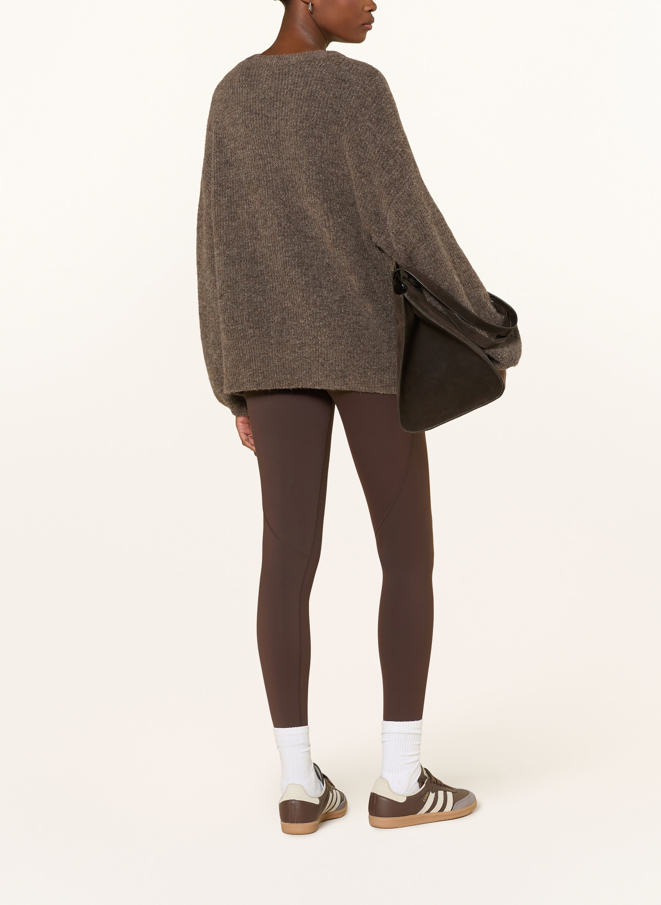 NEO NOIR VESTA leggings: DARK BROWN