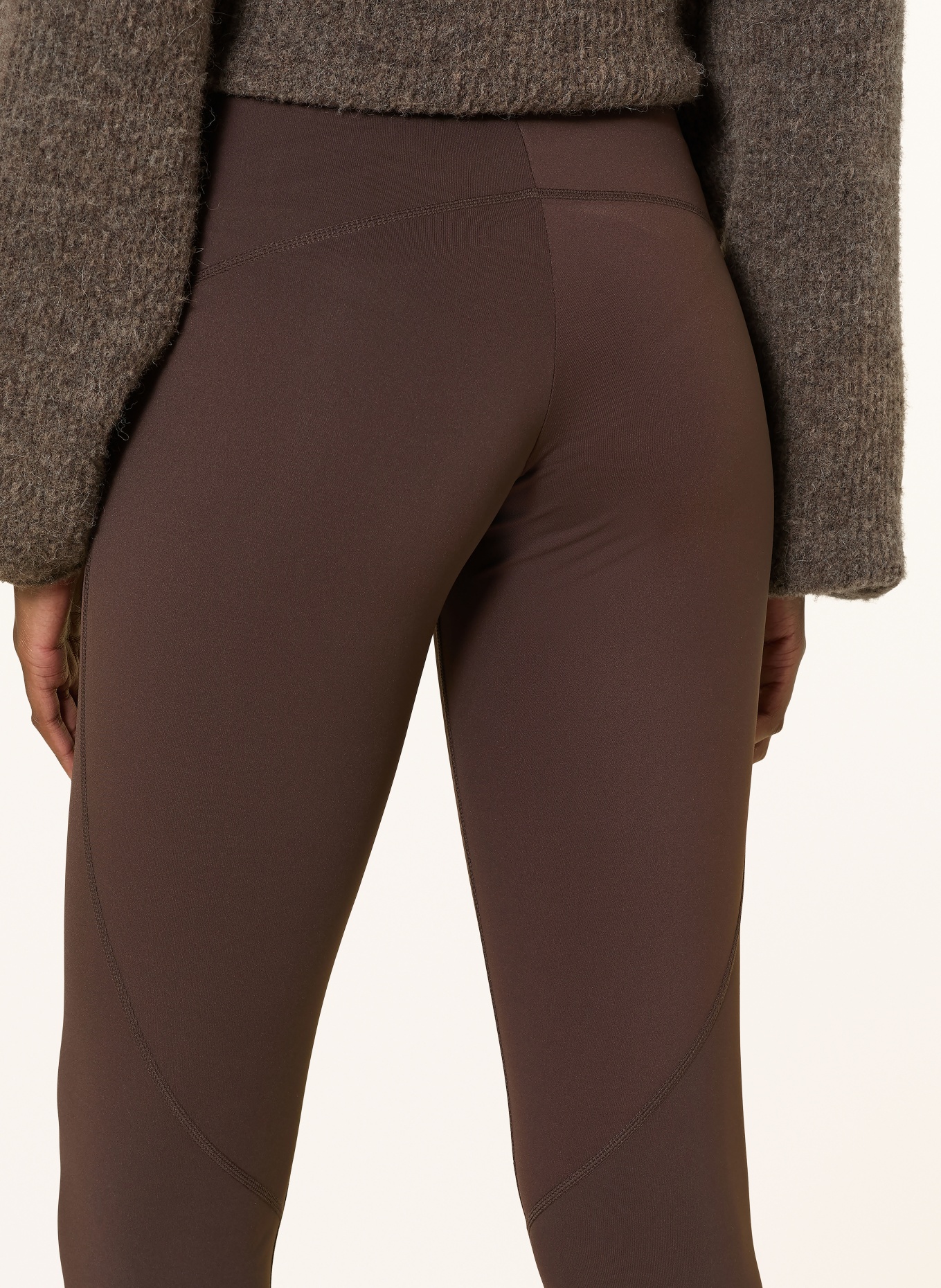 NEO NOIR VESTA leggings: DARK BROWN