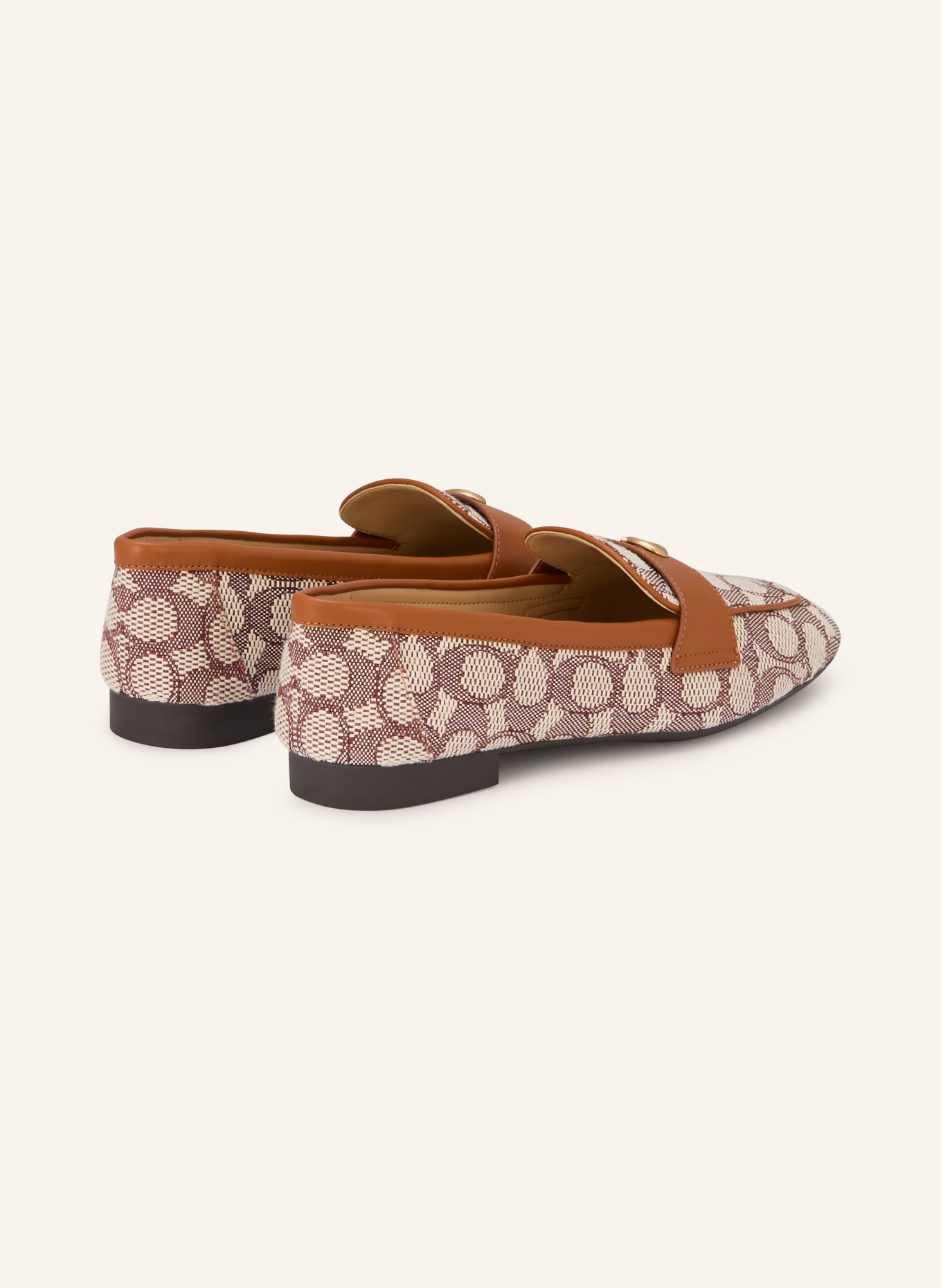 COACH Loafer: DUNKELBRAUN / COGNAC / CREME