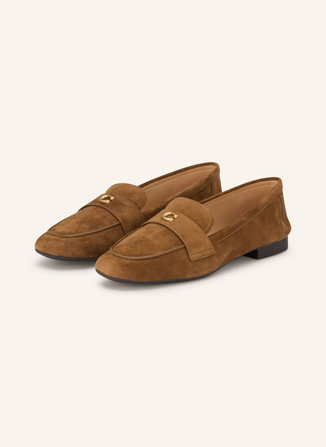 COACH loafer: BROWN