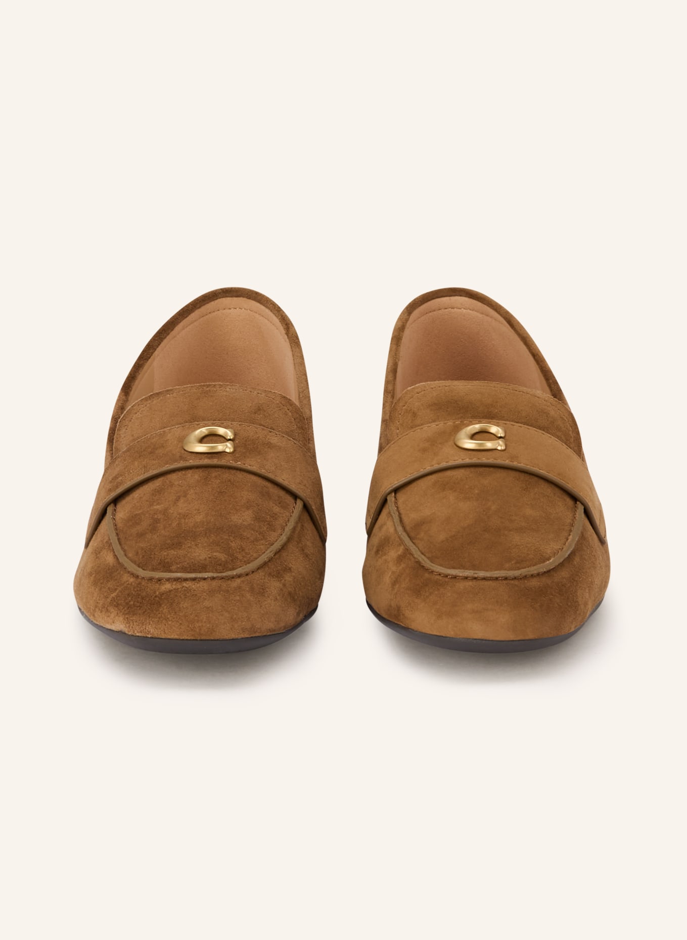 COACH loafer: BROWN
