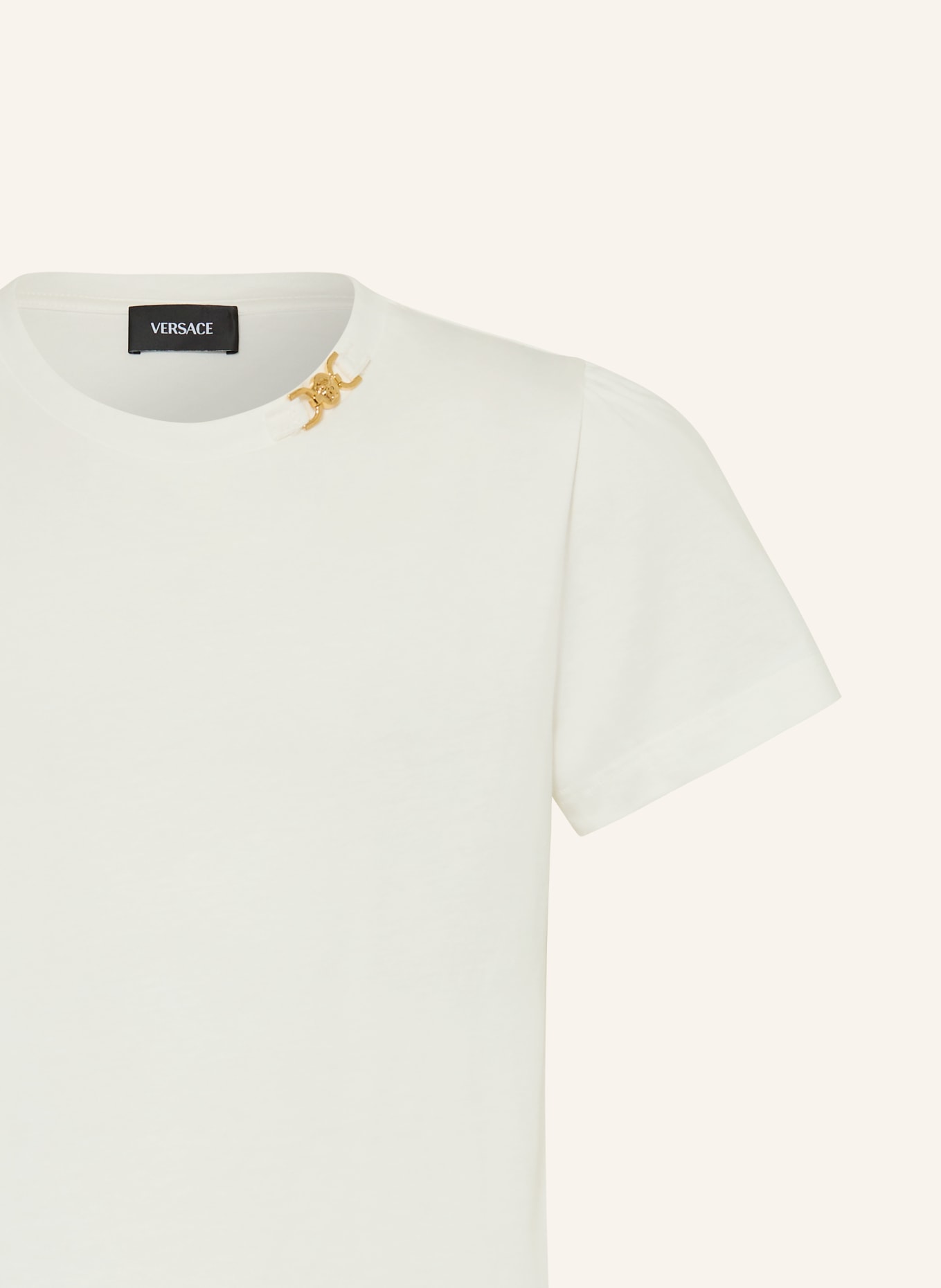 VERSACE tričko: BÍLÁ / ZLATÁ