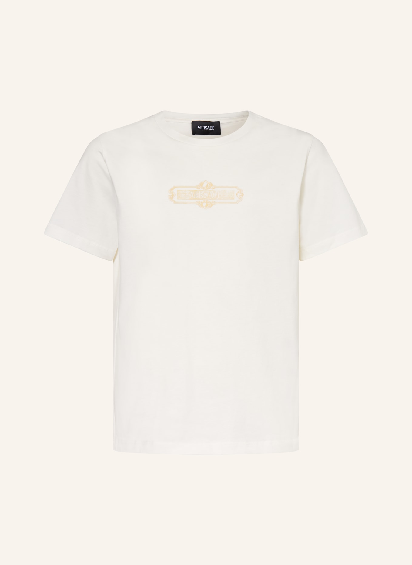 VERSACE tričko: BÍLÁ / ZLATÁ