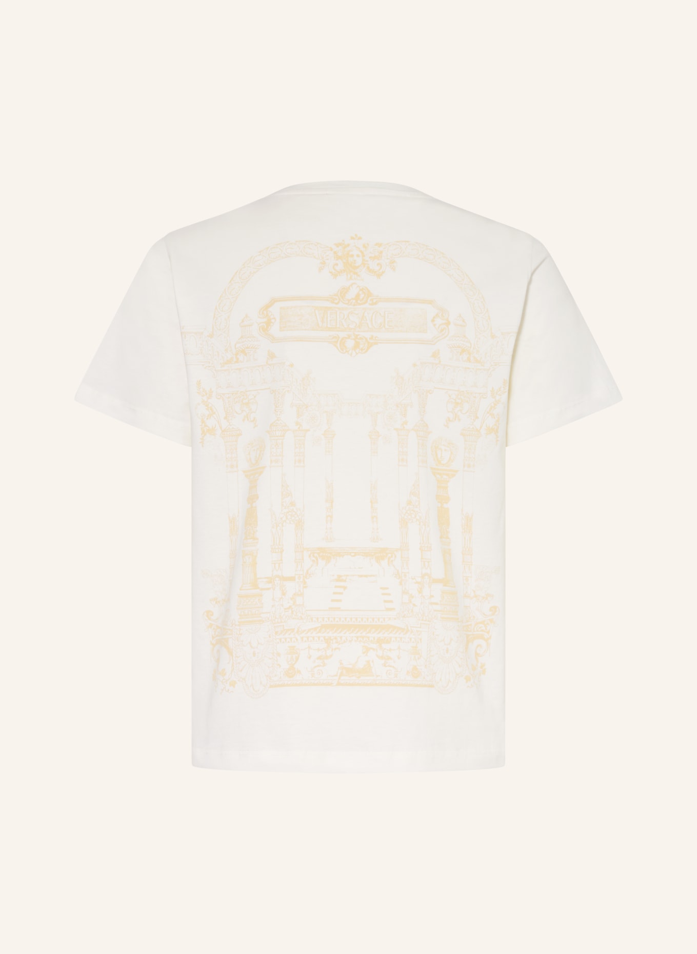 VERSACE tričko: BÍLÁ / ZLATÁ