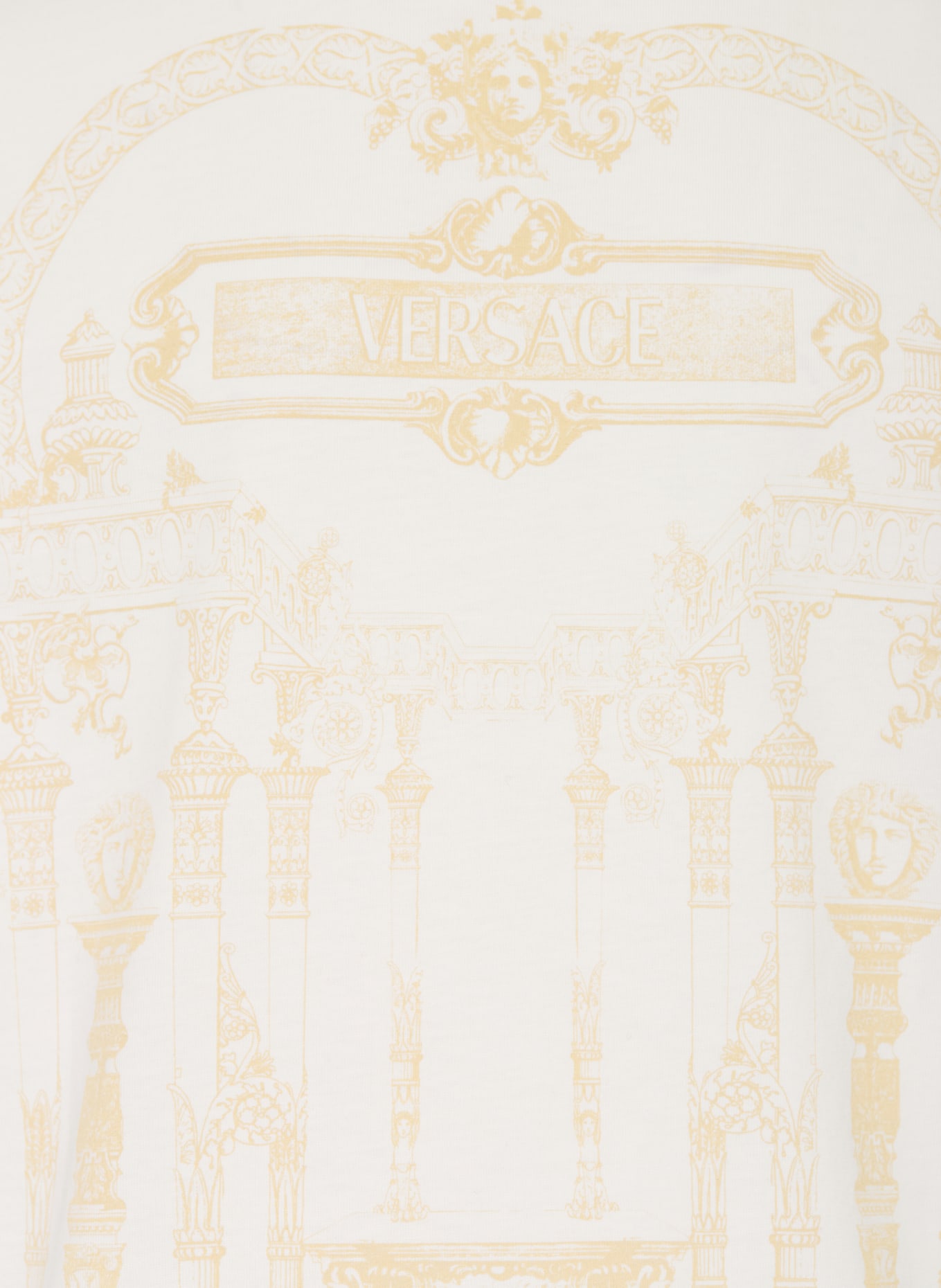 VERSACE tričko: BÍLÁ / ZLATÁ